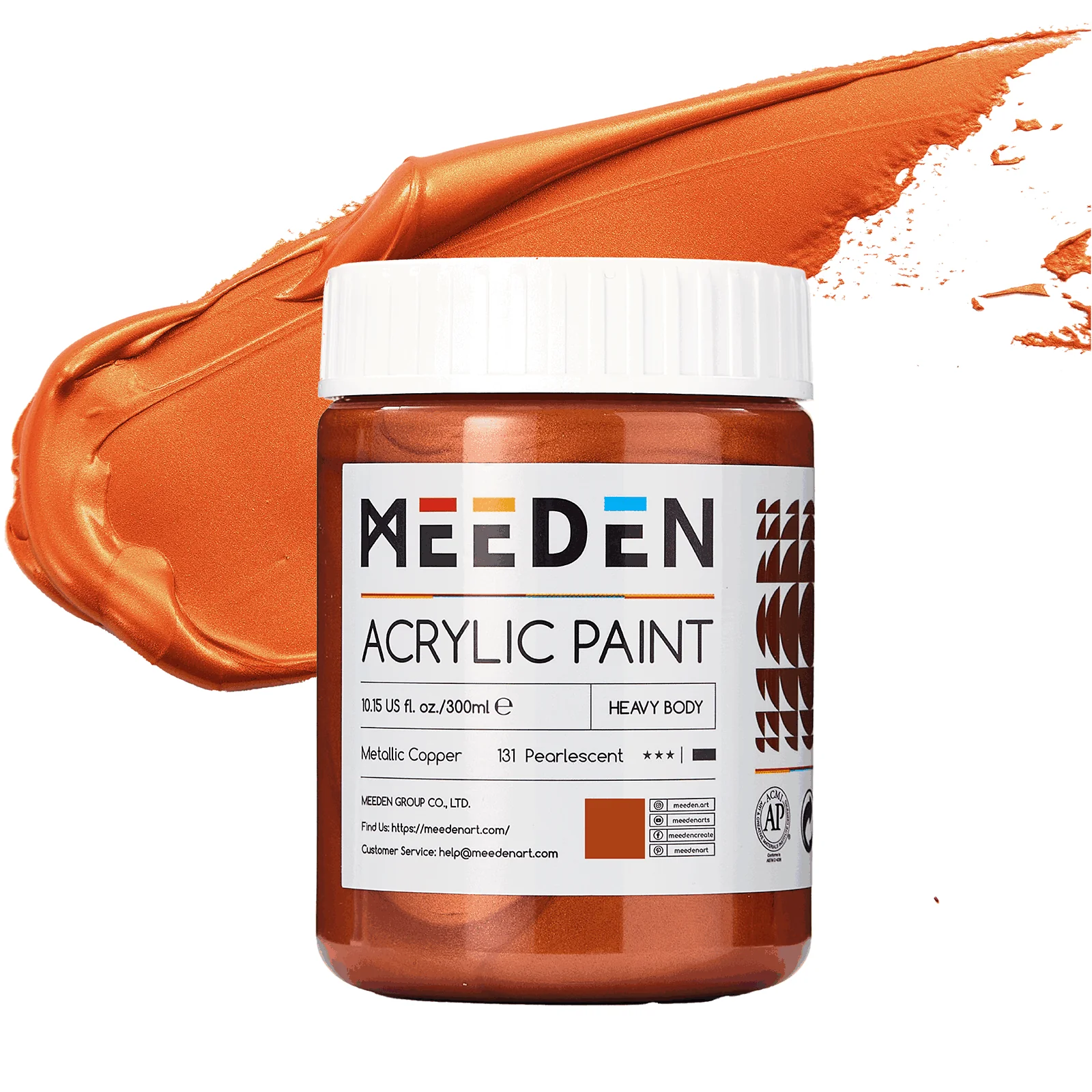 MEEDN Silver Metallic Acrylic Paint, 300ml - Image 5
