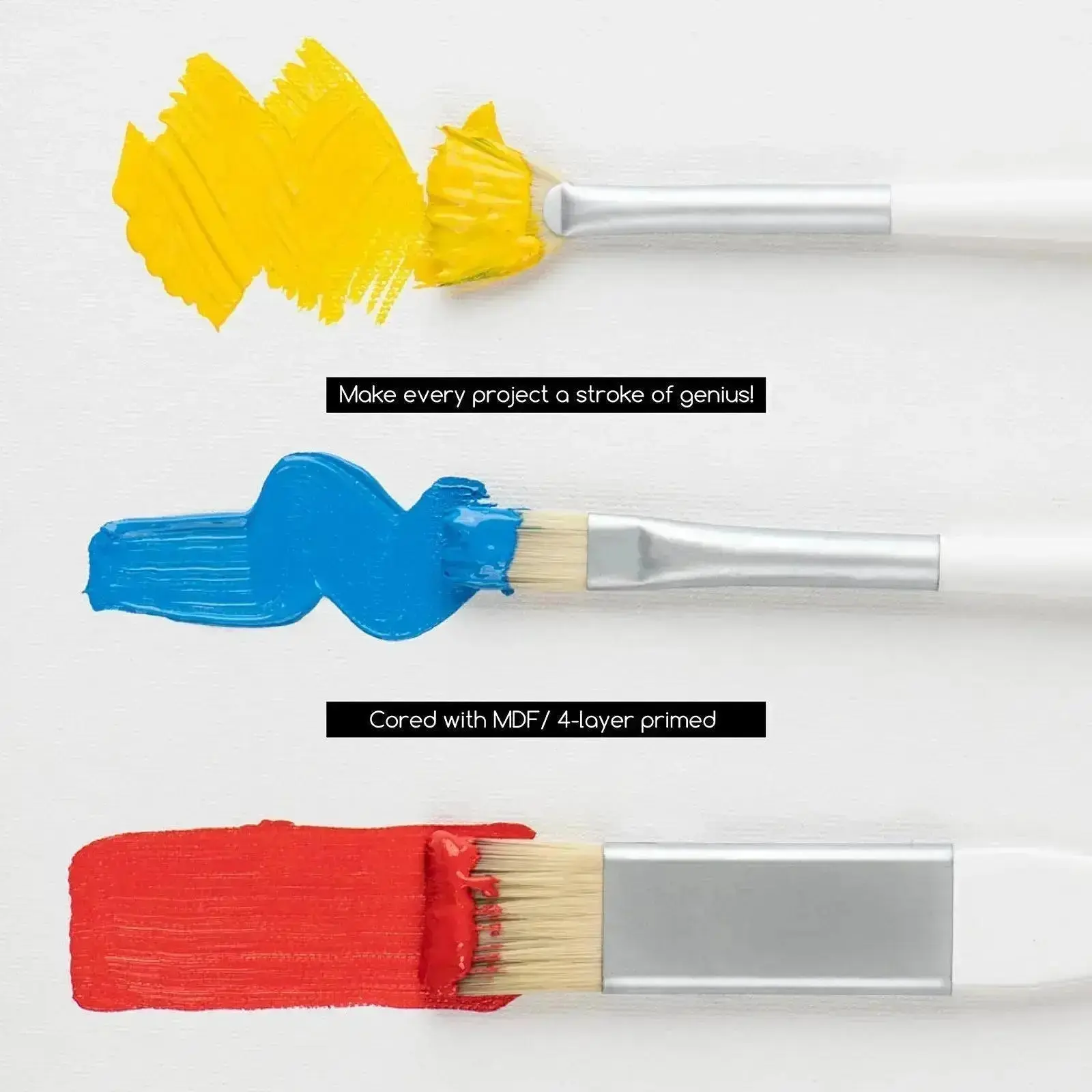 MEEDEN Acrylic Paint Brush Set of 15 Pcs - Image 6