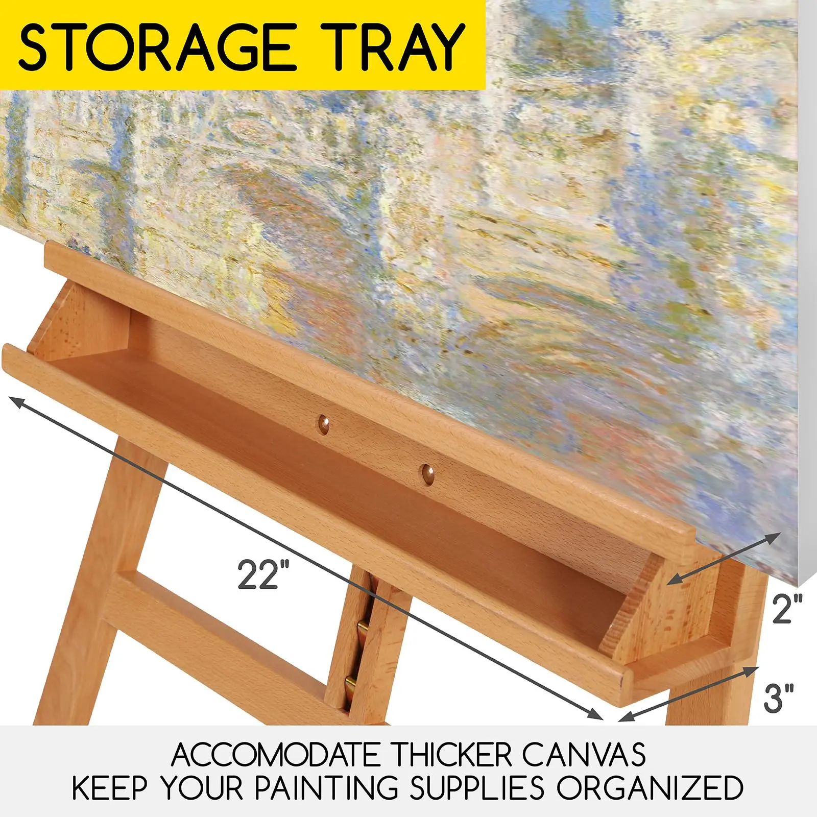 MEEDEN Large A-Frame Adjustable Artist Easel Stand-W09B - Image 9