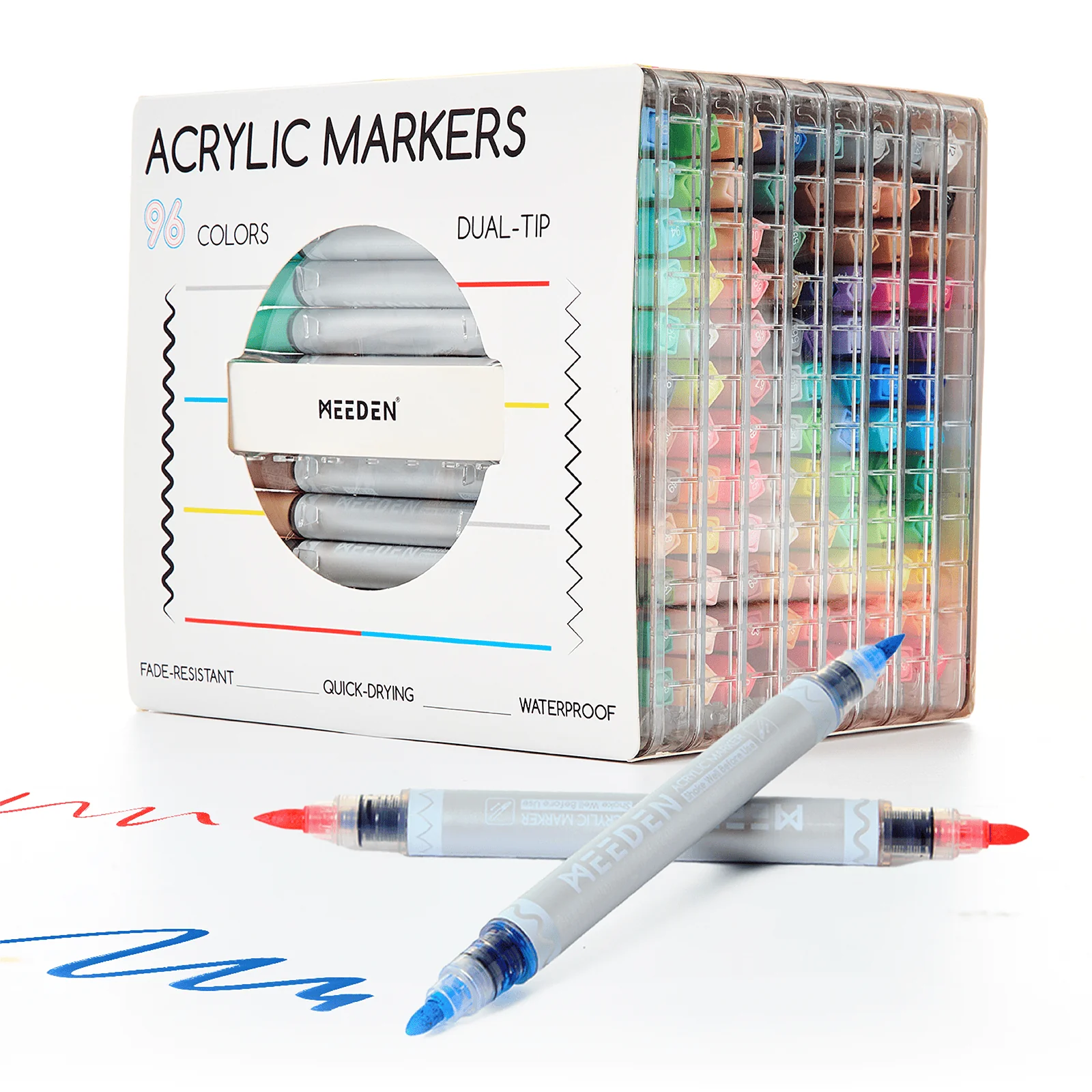 MEEDEN Artist Dual Tip Acrylic Paint Markers – 48 /72 / 96 / 120 Colors - Image 12