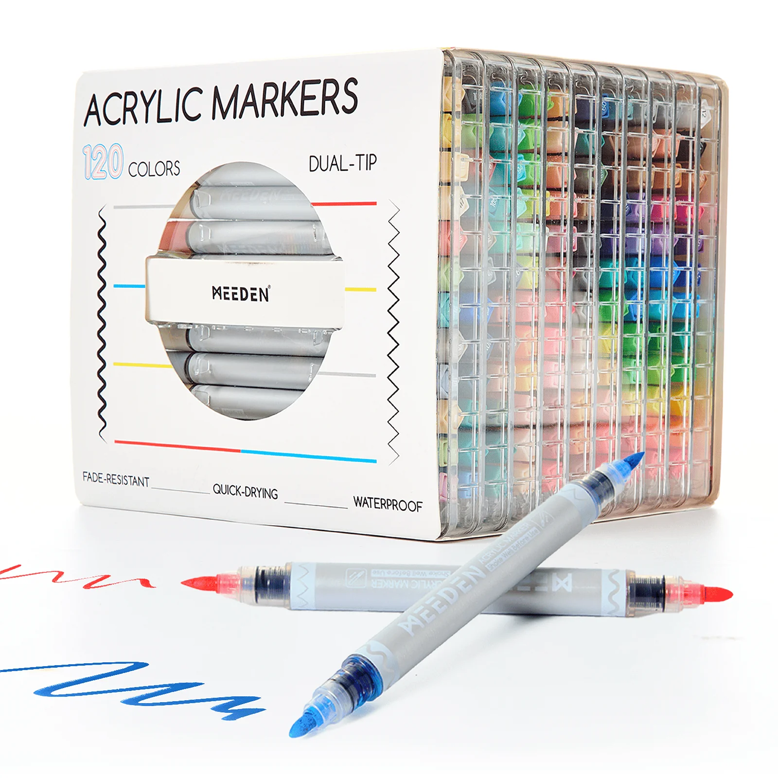 MEEDEN Artist Dual Tip Acrylic Paint Markers – 48 /72 / 96 / 120 Colors - Image 15