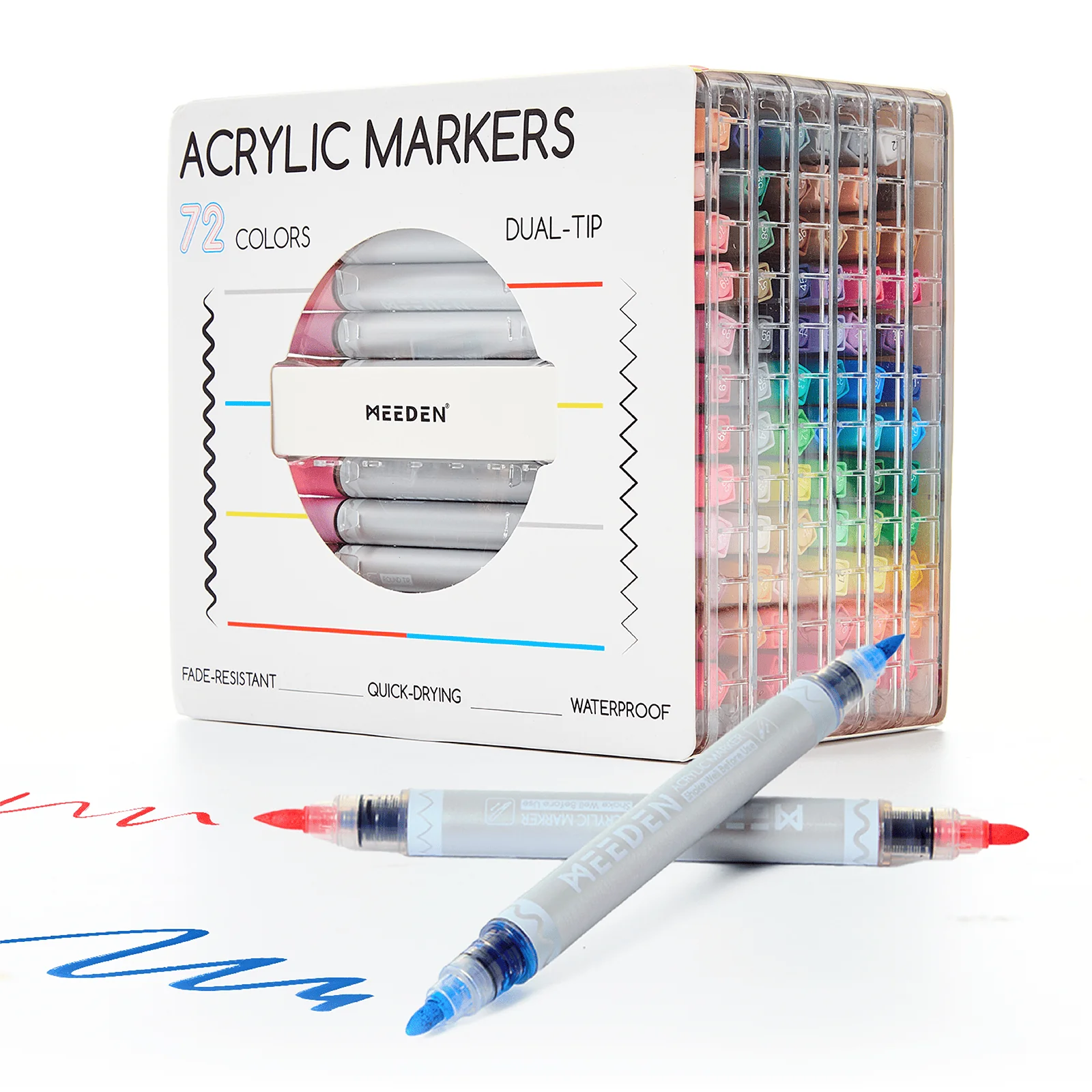 MEEDEN Artist Dual Tip Acrylic Paint Markers – 48 /72 / 96 / 120 Colors - Image 9