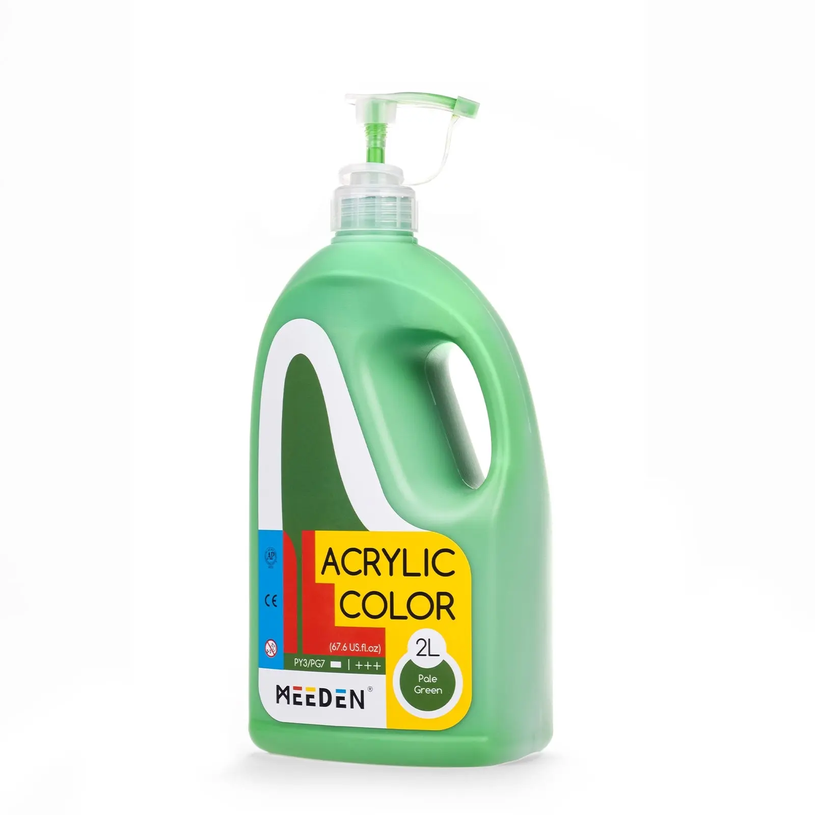 MEEDEN Acrylic Paint with Pump Lid, 11 Colors Available, 2L / 67.6 oz - Image 11