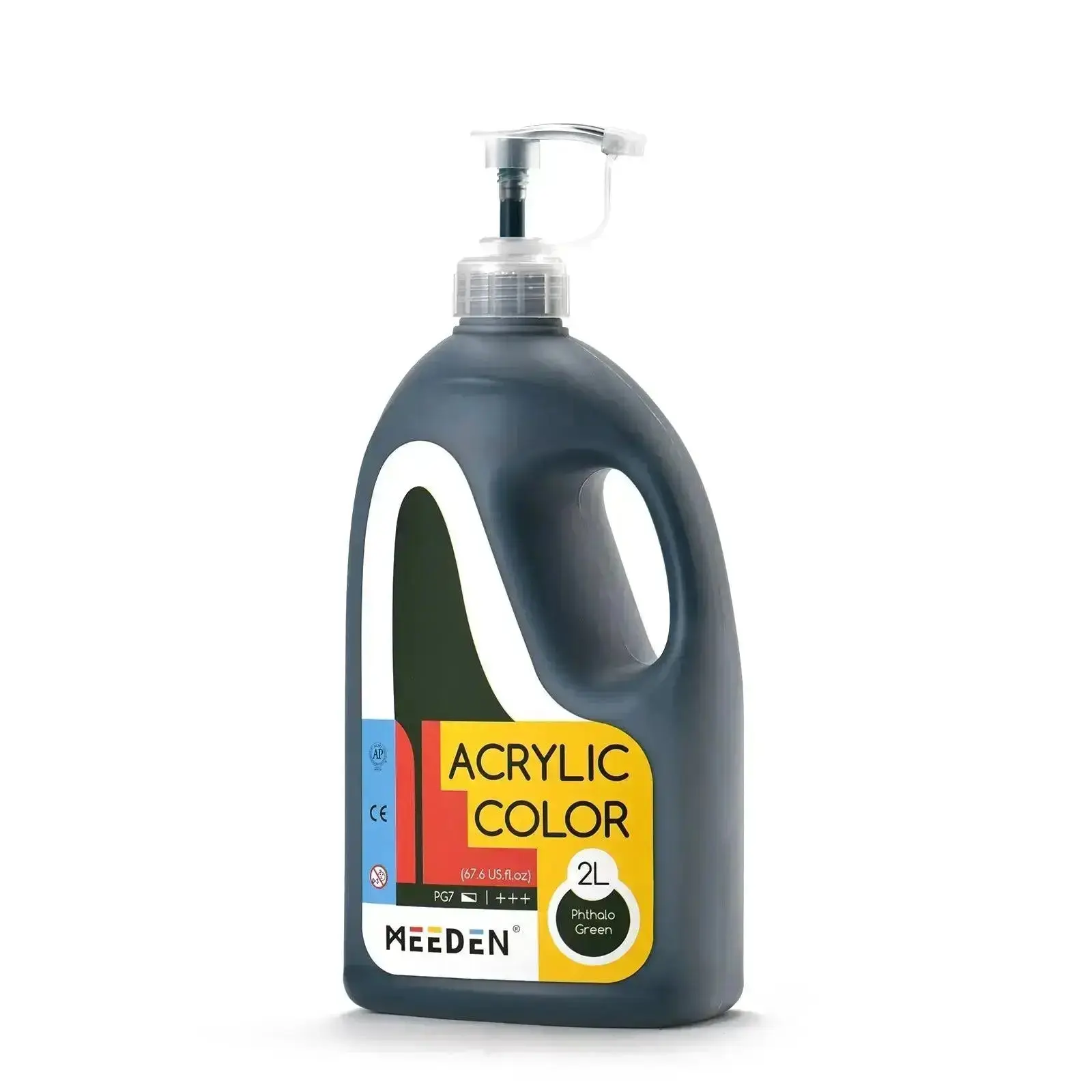 MEEDEN Acrylic Paint with Pump Lid, 11 Colors Available, 2L / 67.6 oz - Image 12