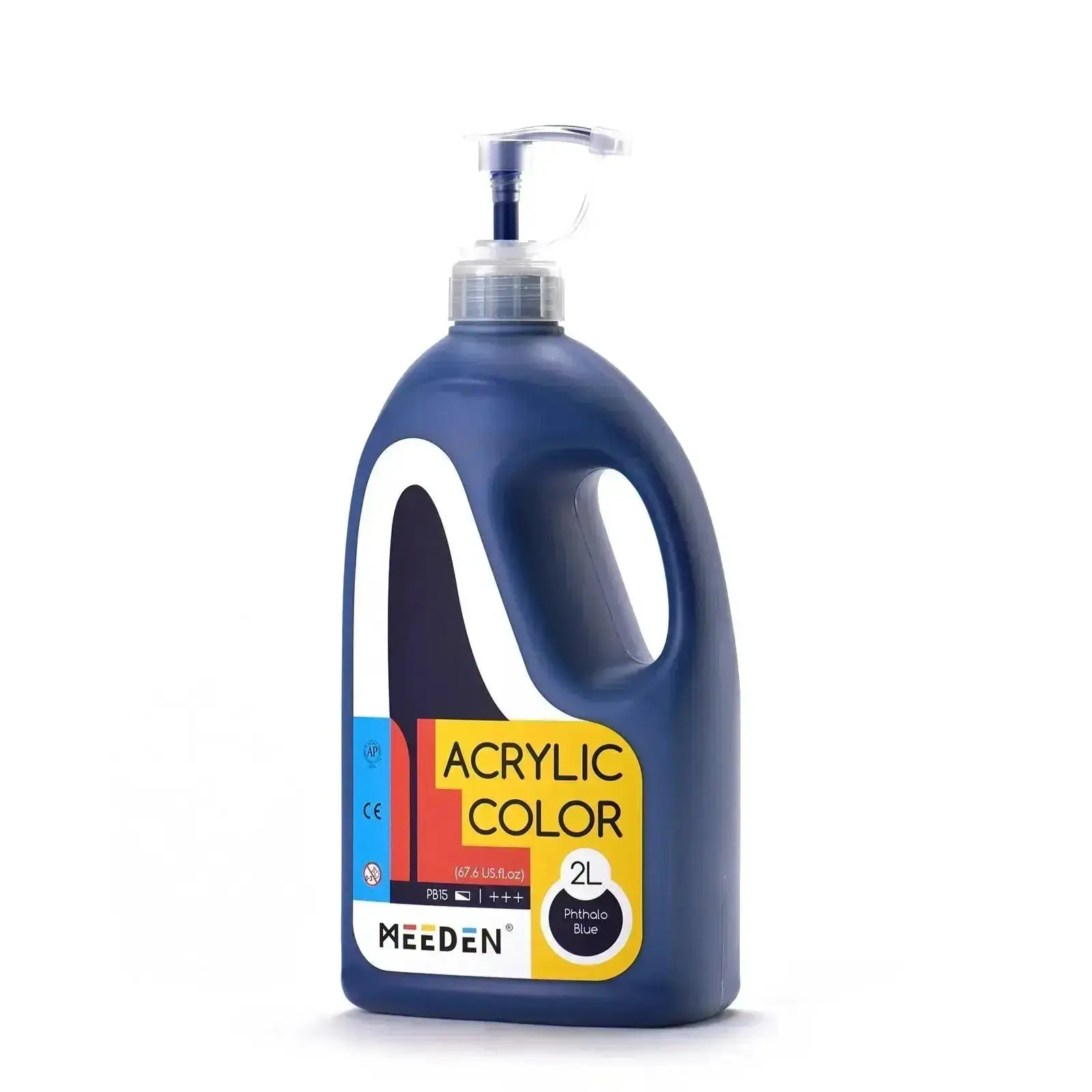 MEEDEN Acrylic Paint with Pump Lid, 11 Colors Available, 2L / 67.6 oz - Image 14