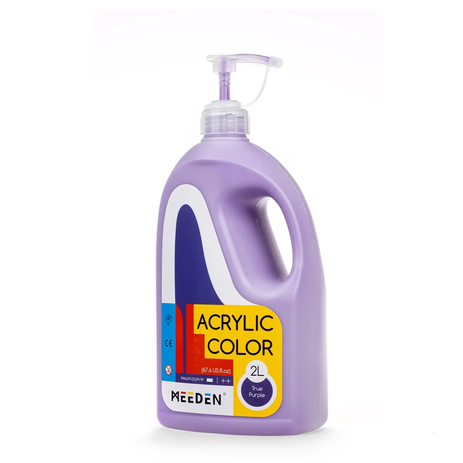 MEEDEN Acrylic Paint with Pump Lid, 11 Colors Available, 2L / 67.6 oz - Image 15