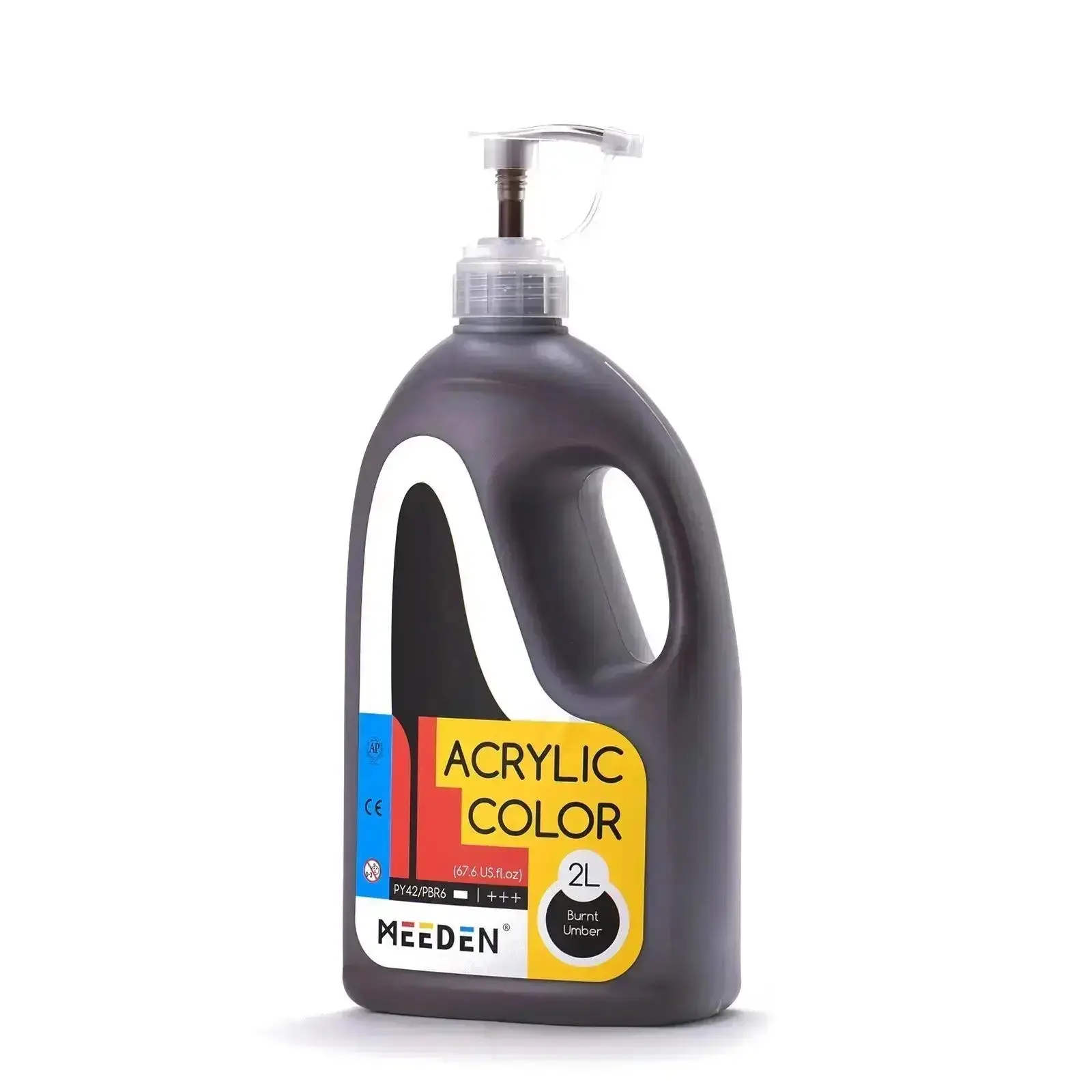 MEEDEN Acrylic Paint with Pump Lid, 11 Colors Available, 2L / 67.6 oz - Image 16