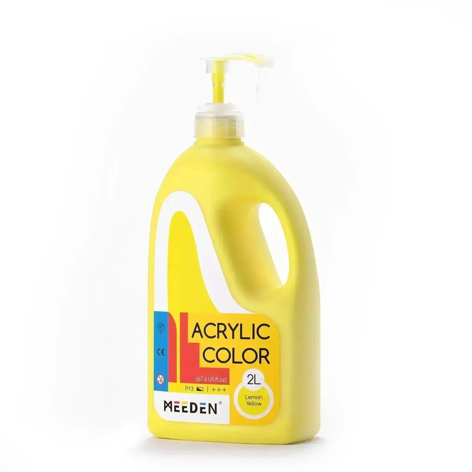 MEEDEN Acrylic Paint with Pump Lid, 11 Colors Available, 2L / 67.6 oz - Image 8