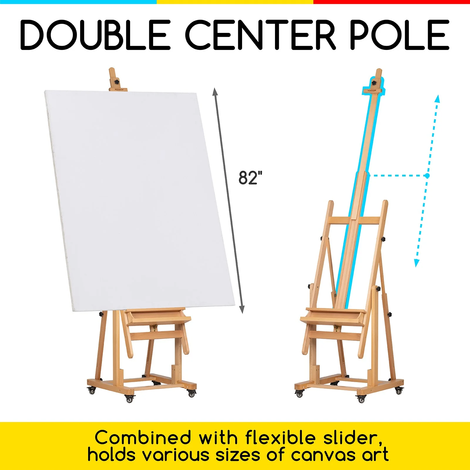 MEEDEN Extra Large Heavy Duty Artist Easel Stand-W11 - Image 7