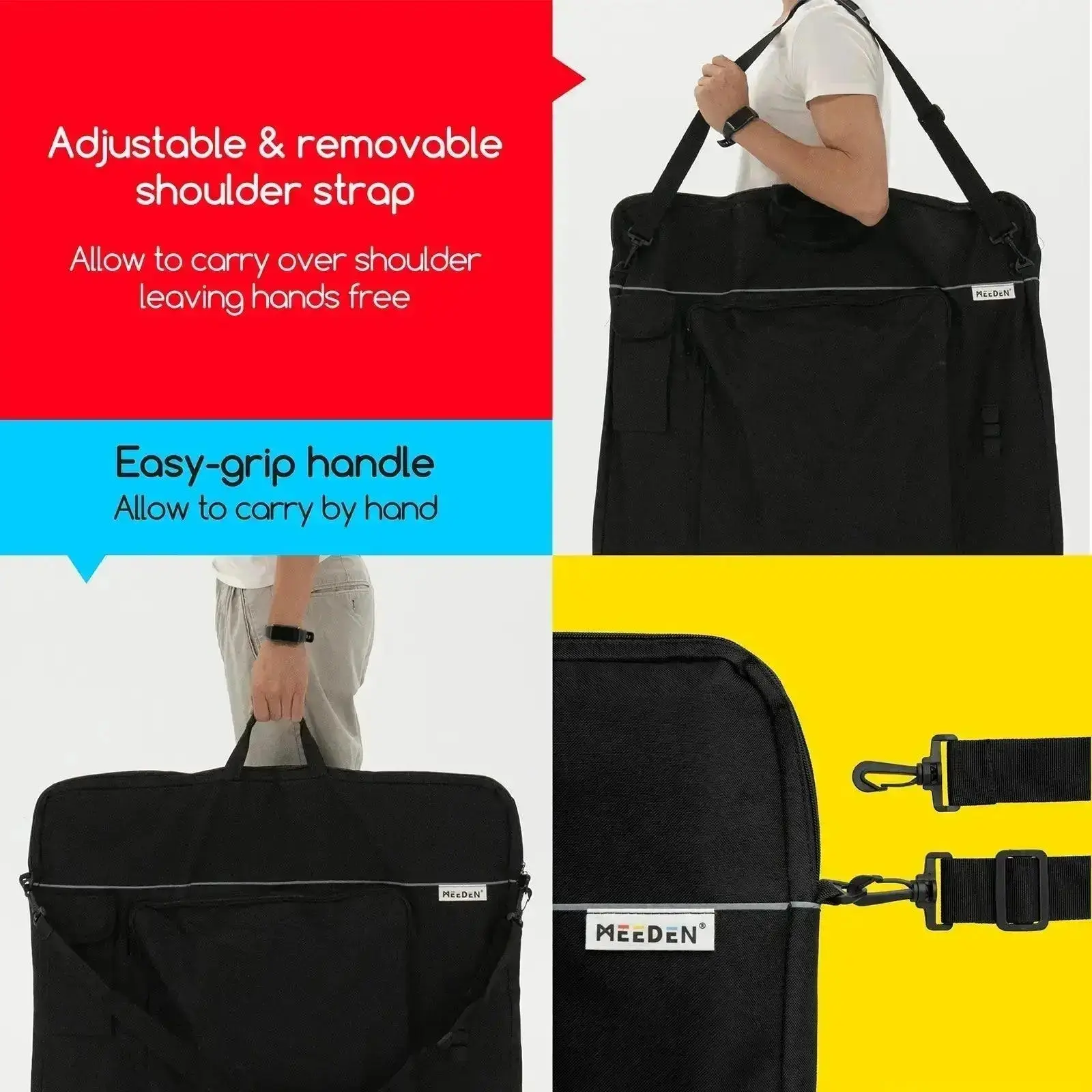 MEEDEN Studio Art Portfolio Case with 6 Pockets, 24" x 29" - Image 4