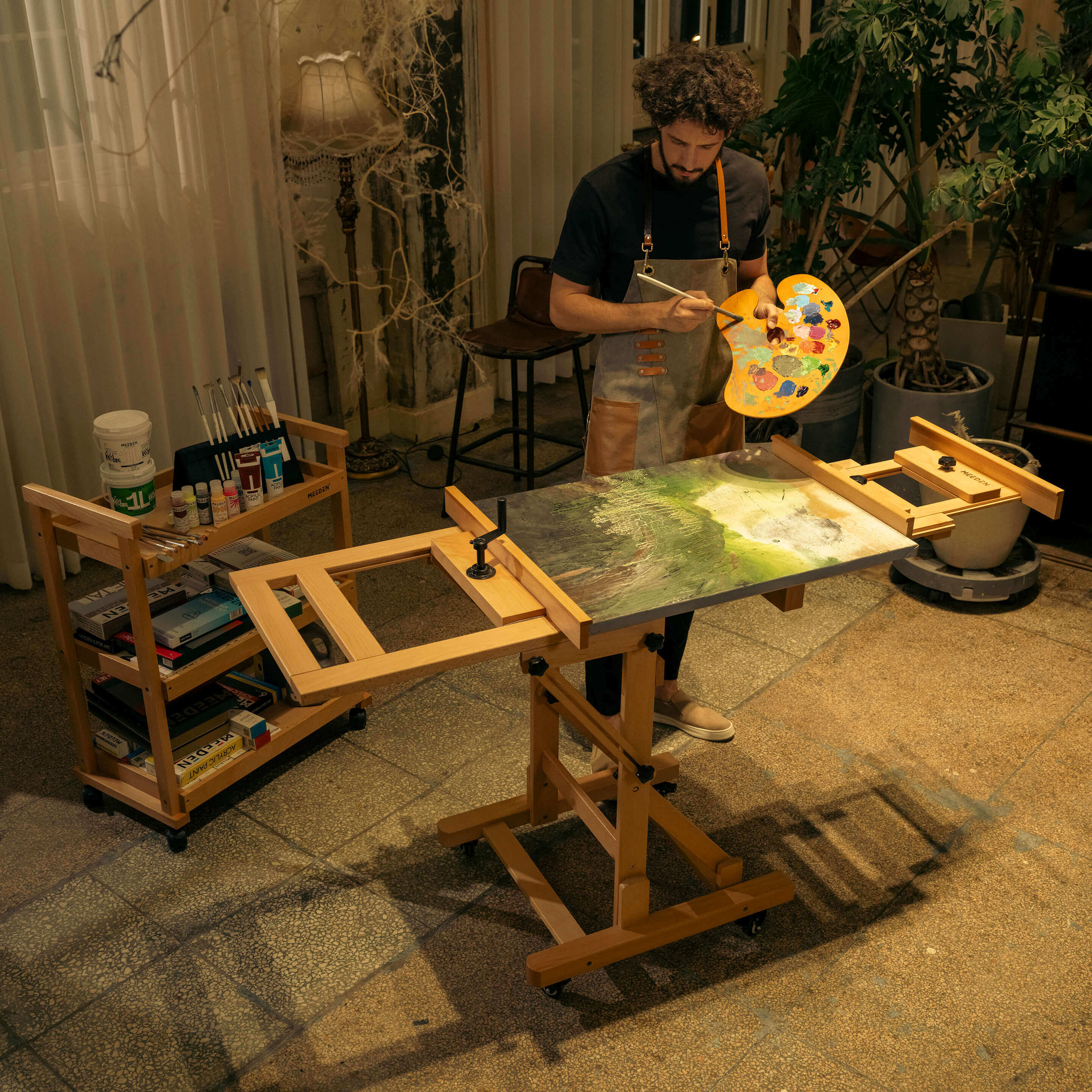 MEEDEN Deluxe Studio Large Rocker Crank Heavy Duty Artist Easel-DHJ-12 - Image 8