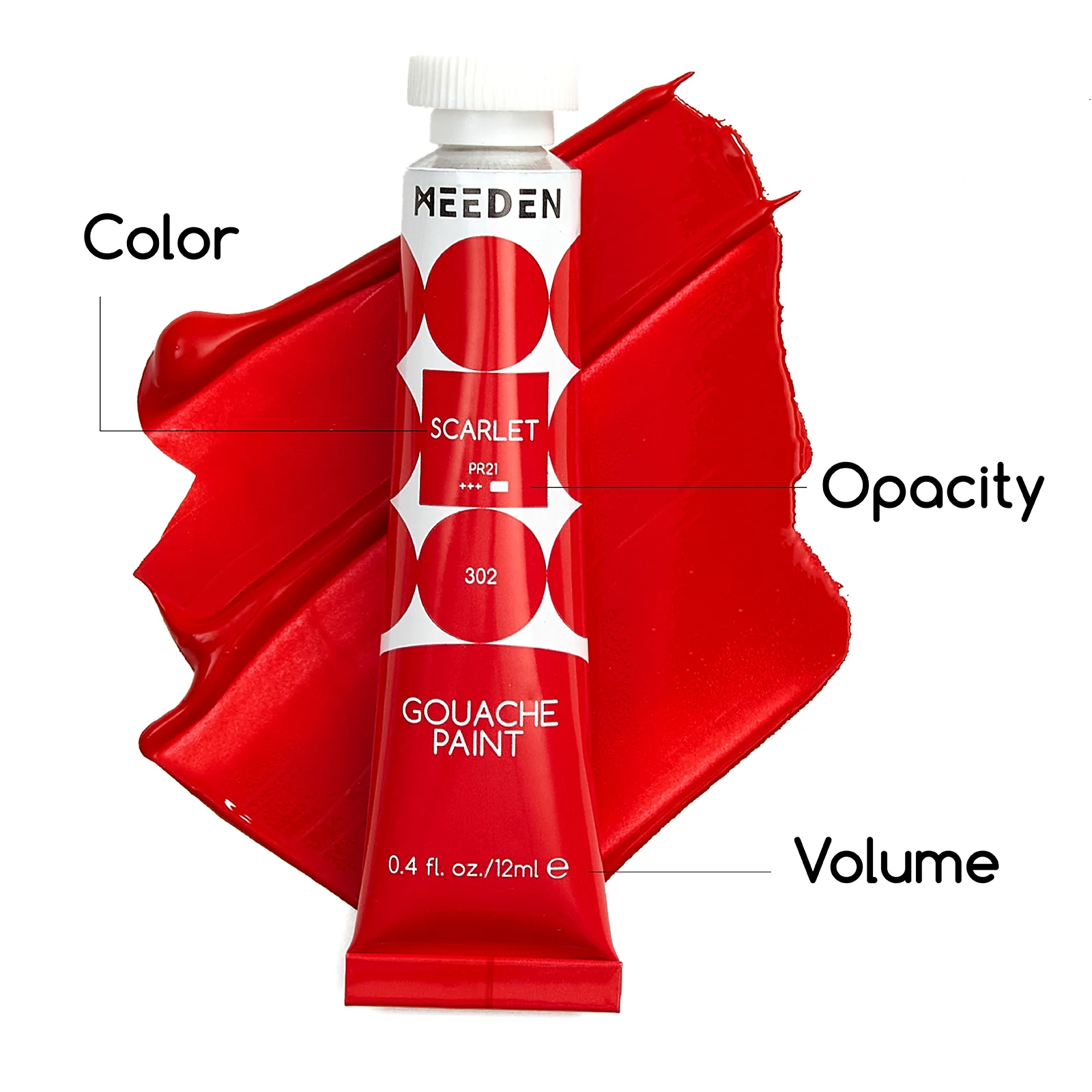 MEEDEN Gouache Paint Set, 48 Tubes, 12 ml / 0.4oz - Image 3