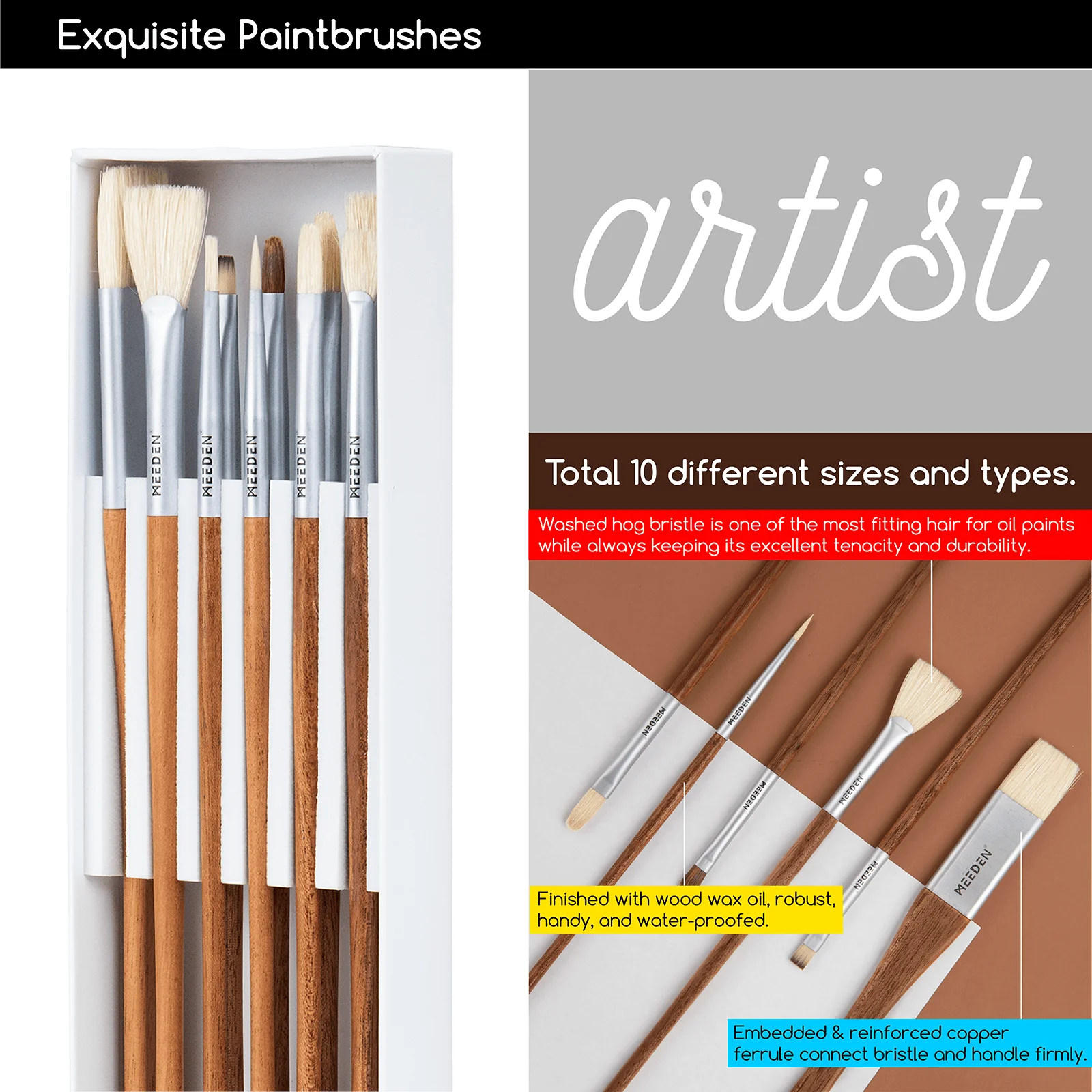 MEEDEN Artist Oil Painting Set with Sketch Easel Box - Image 5