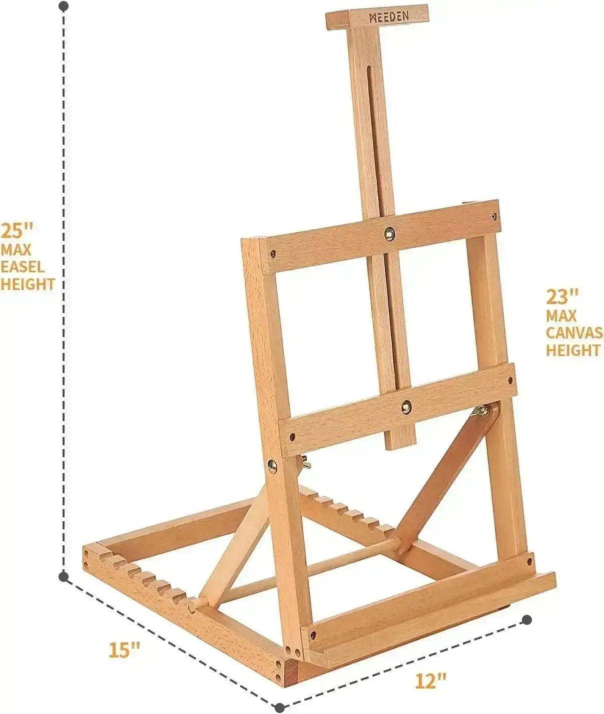 MEEDEN Heavy-Duty H-Frame Tabletop Easel - Image 3