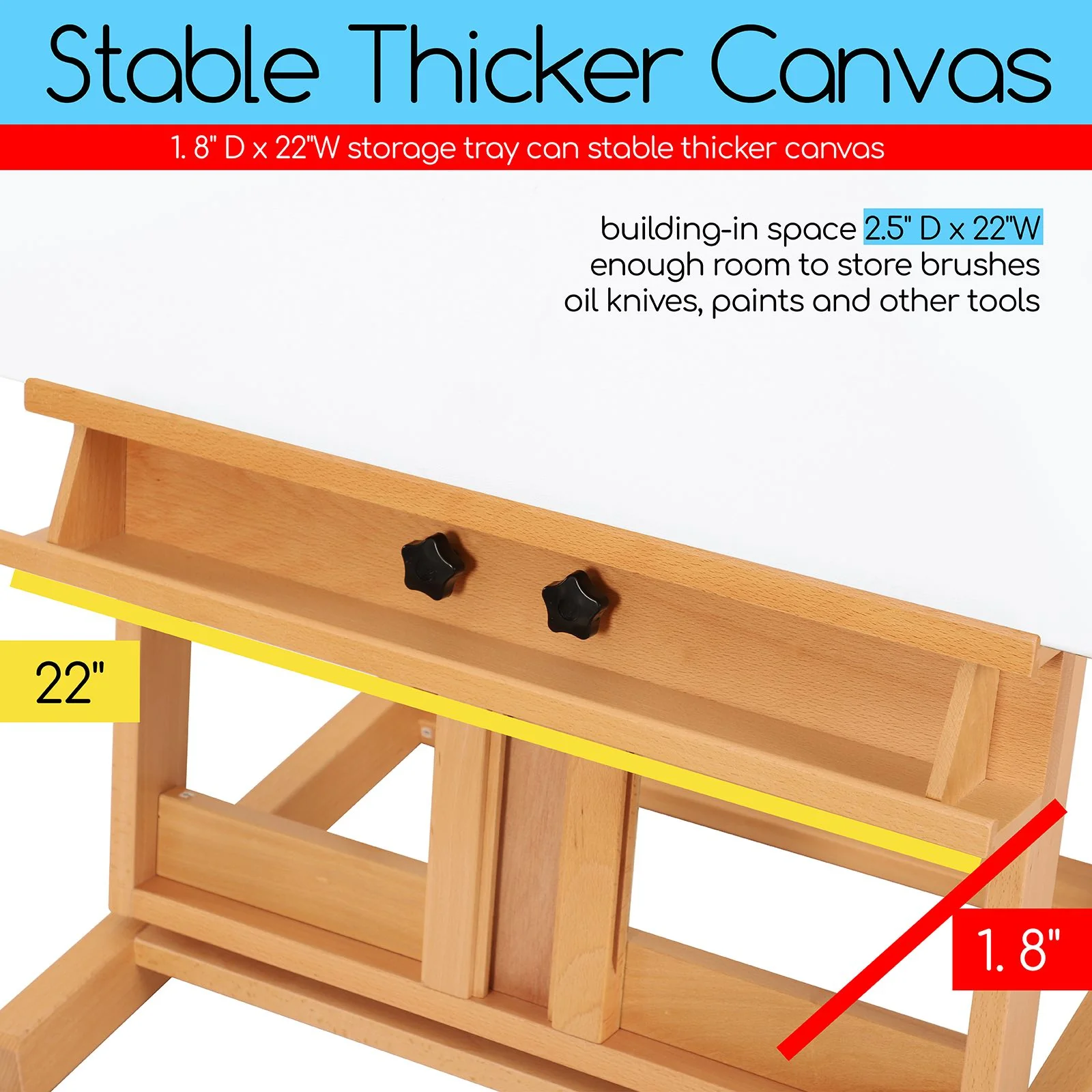 MEEDEN Classic Heavy Duty H-Frame Artist Easel-DW01 - Image 6