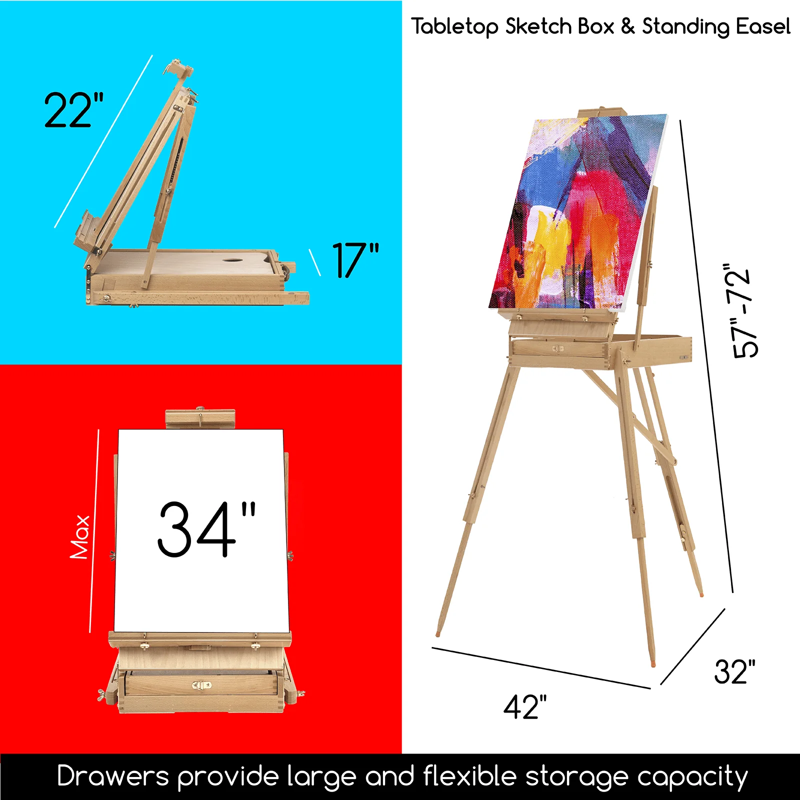 MEEDEN Deluxe All-in-one Art Painting Set, 141 Pieces - Image 3