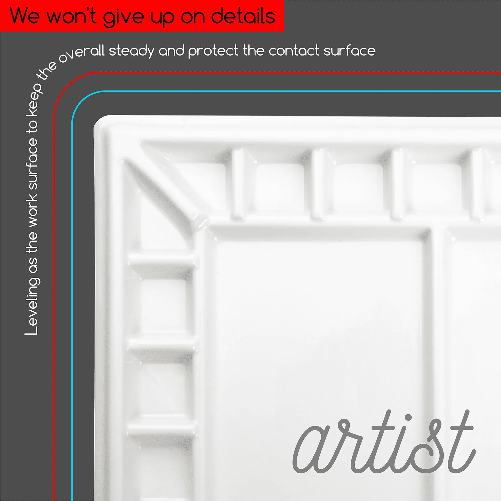 MEEDEN Studio Porcelain Watercolor Paint Palette - Image 6