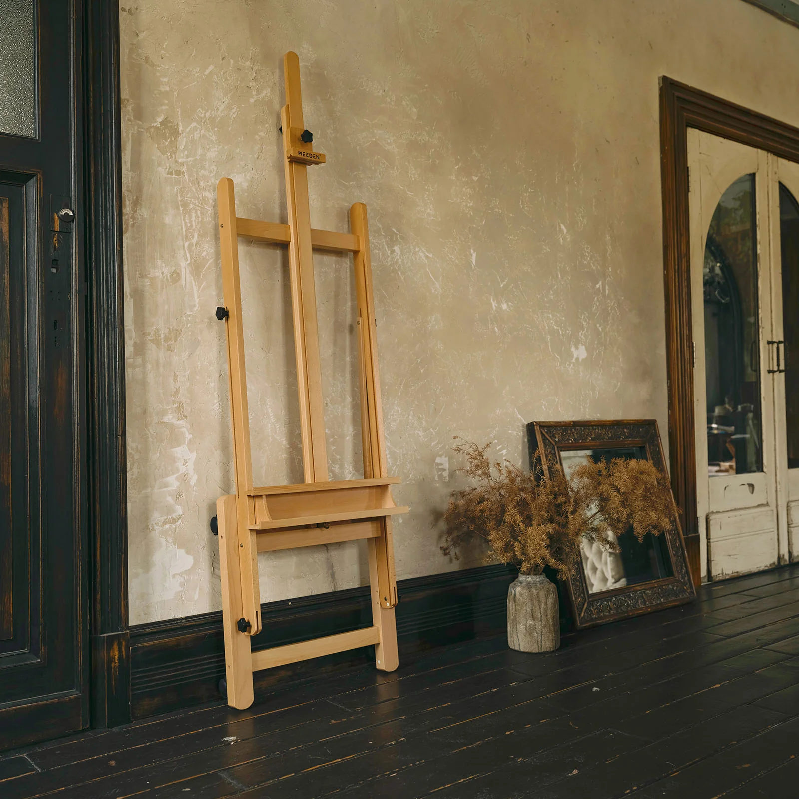 MEEDEN Large H-Frame Artist Easel with Large Tray-W02D - Image 8