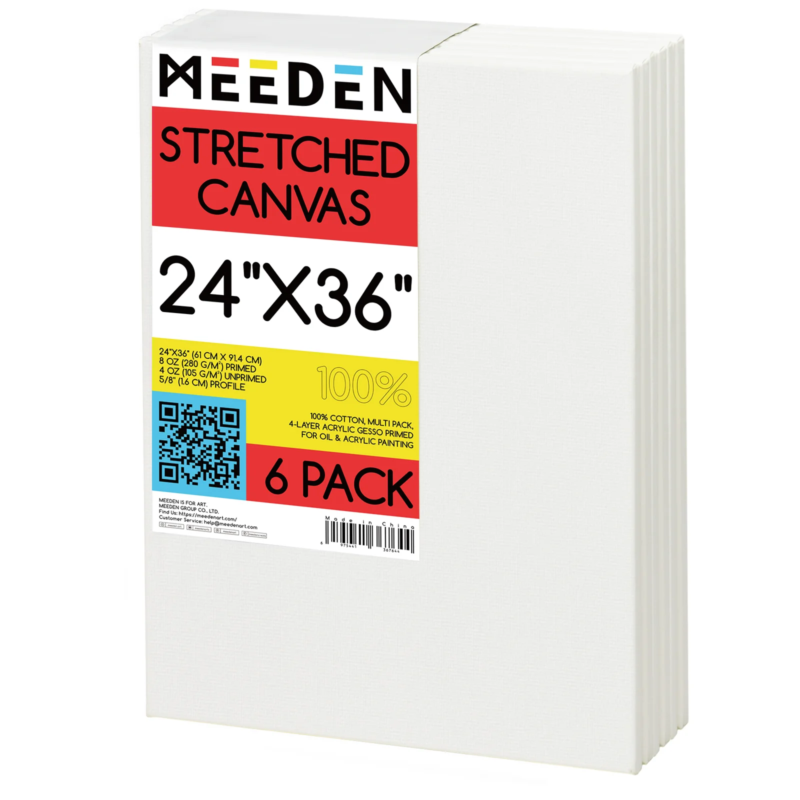 MEEDEN 100% Cotton Stretched Canvas - Image 13