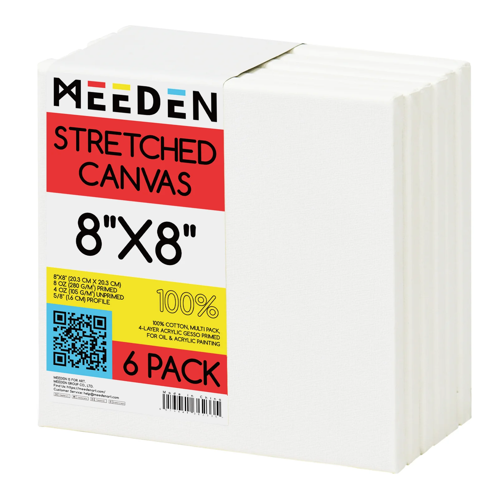 MEEDEN 100% Cotton Stretched Canvas - Image 5