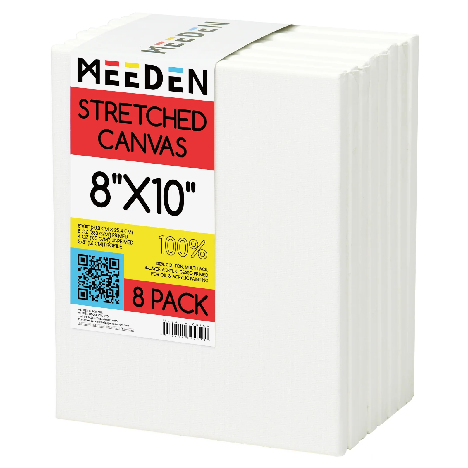 MEEDEN 100% Cotton Stretched Canvas - Image 6