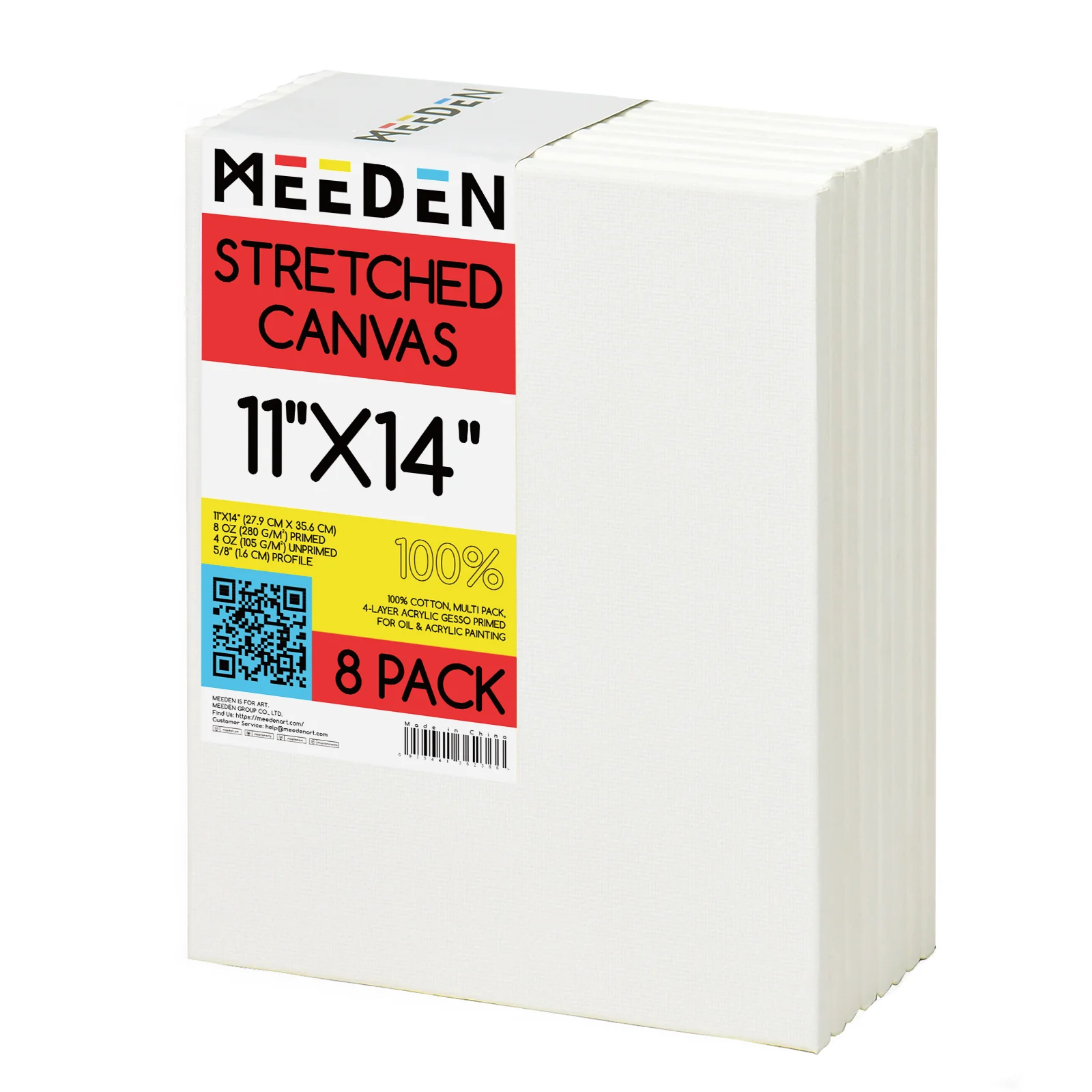 MEEDEN 100% Cotton Stretched Canvas - Image 8