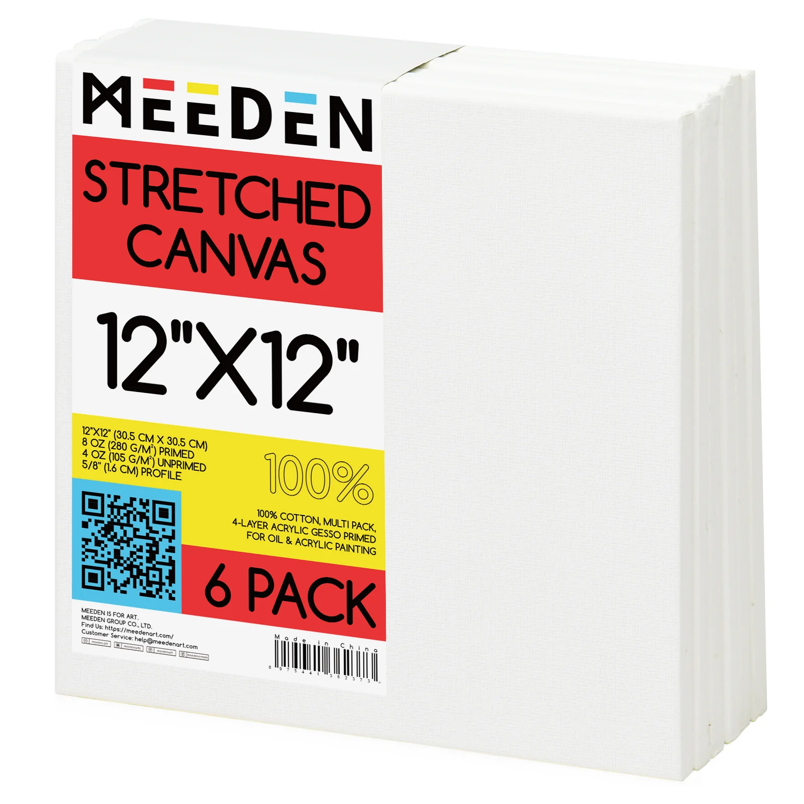 MEEDEN 100% Cotton Stretched Canvas - Image 9