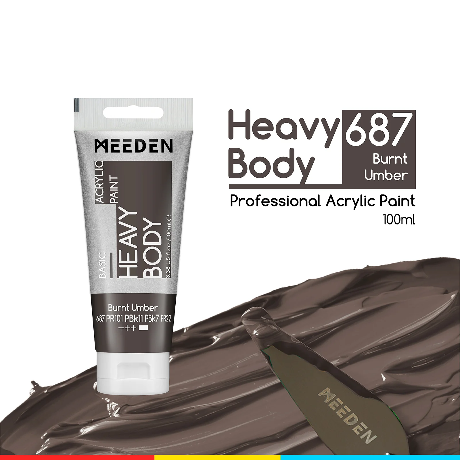 MEEDEN Acrylic Paint Tube, 37 Colors Available, 100ml / 3.38oz - Image 104