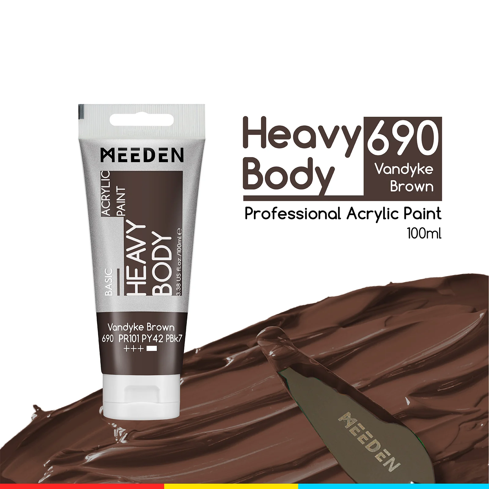 MEEDEN Acrylic Paint Tube, 37 Colors Available, 100ml / 3.38oz - Image 107