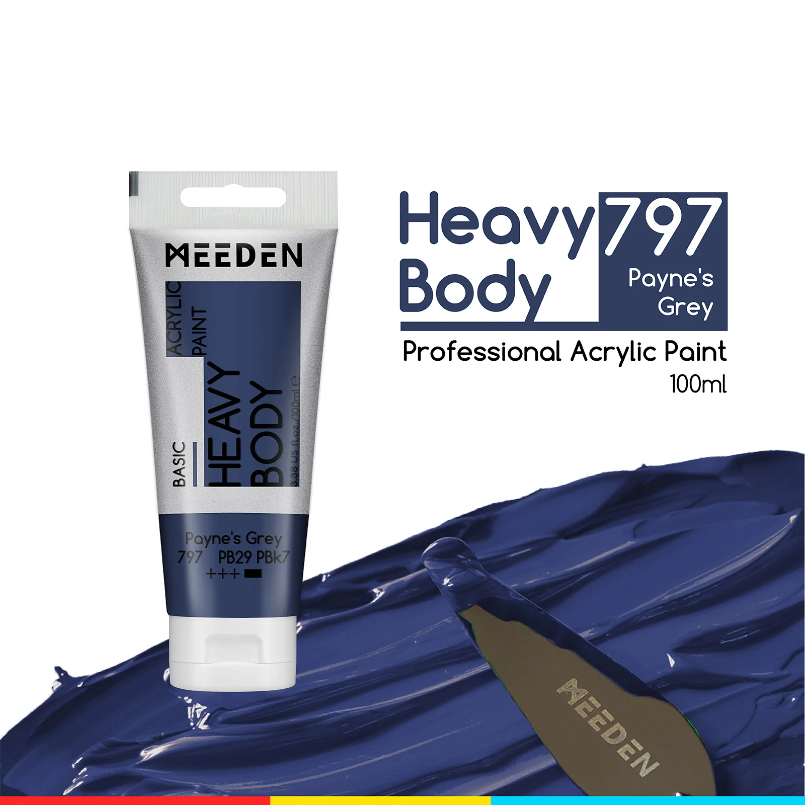 MEEDEN Acrylic Paint Tube, 37 Colors Available, 100ml / 3.38oz - Image 113