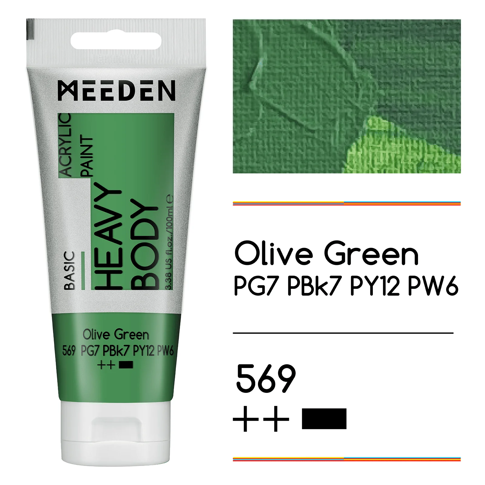 MEEDEN Acrylic Paint Tube, 37 Colors Available, 100ml / 3.38oz - Image 69