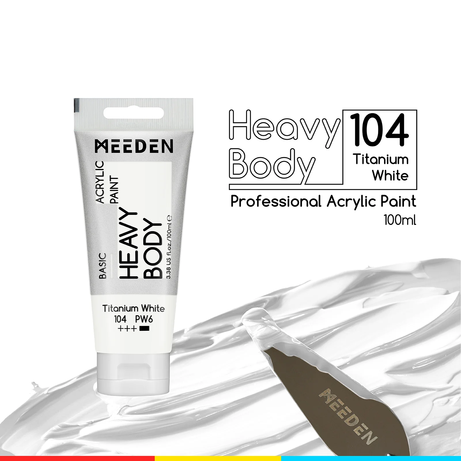 MEEDEN Acrylic Paint Tube, 37 Colors Available, 100ml / 3.38oz - Image 8