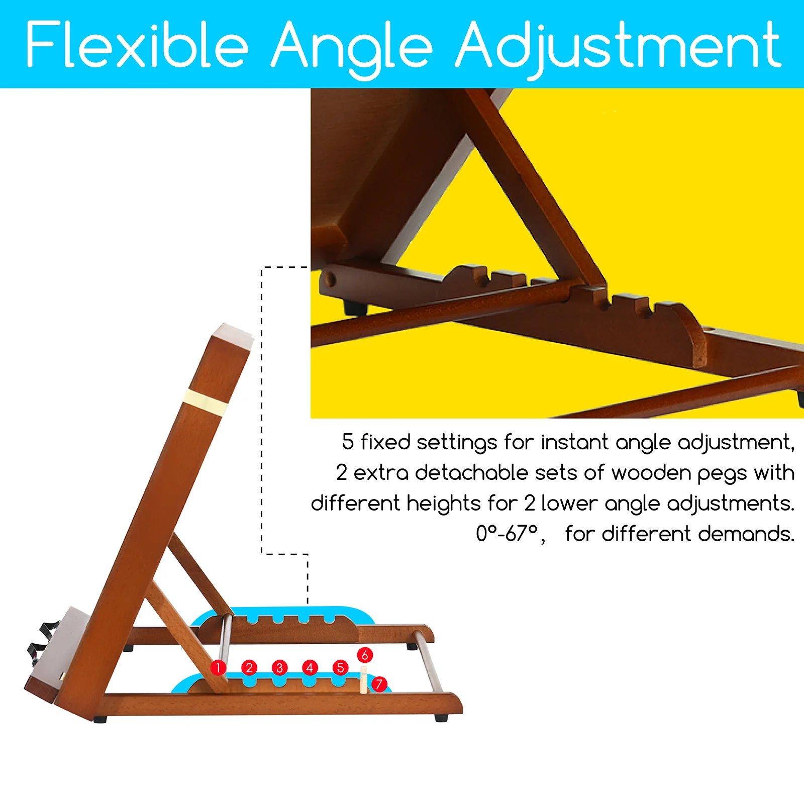 MEEDEN Adjustable Versatile Portable Drawing & Writing Board - Image 3