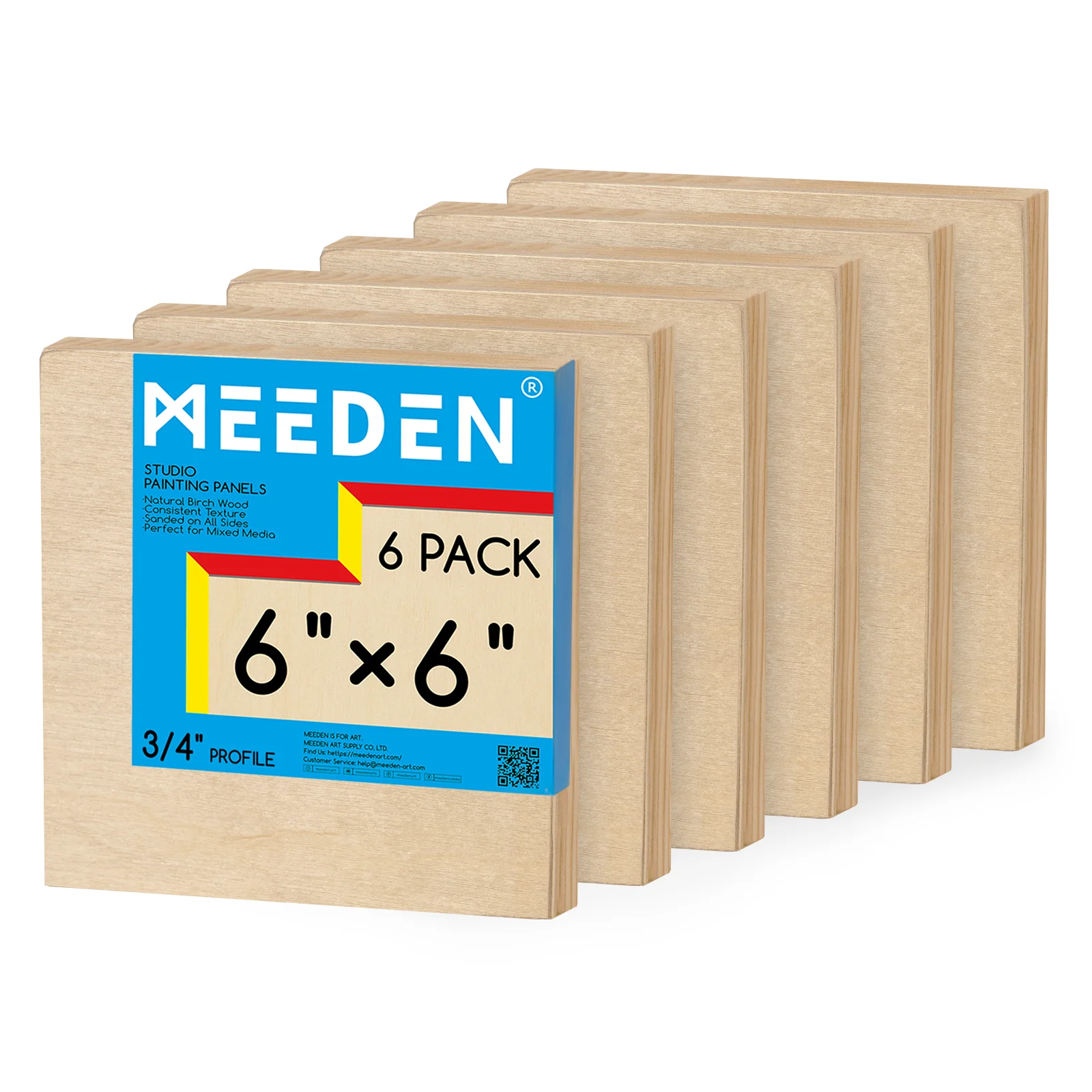 MEEDEN Artist Birch Wood Canvas Board, 3/4” Deep - Image 11