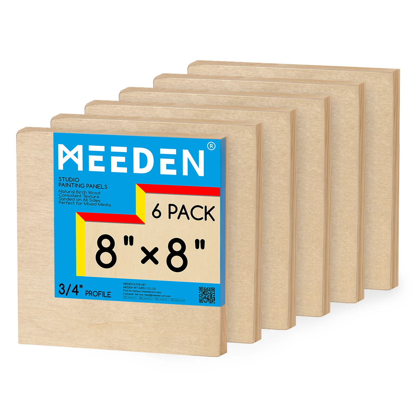 MEEDEN Artist Birch Wood Canvas Board, 3/4” Deep - Image 12
