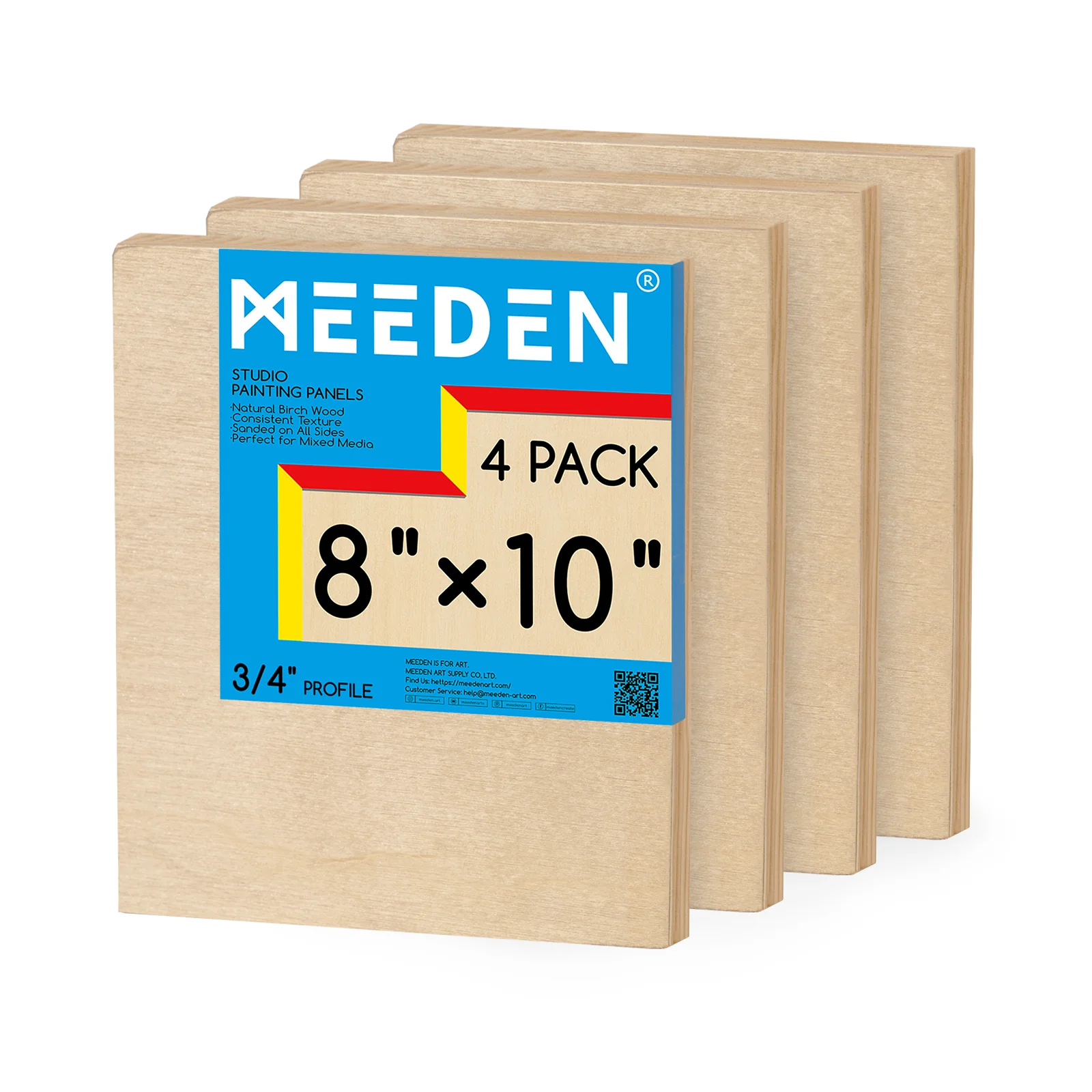 MEEDEN Artist Birch Wood Canvas Board, 3/4” Deep - Image 13