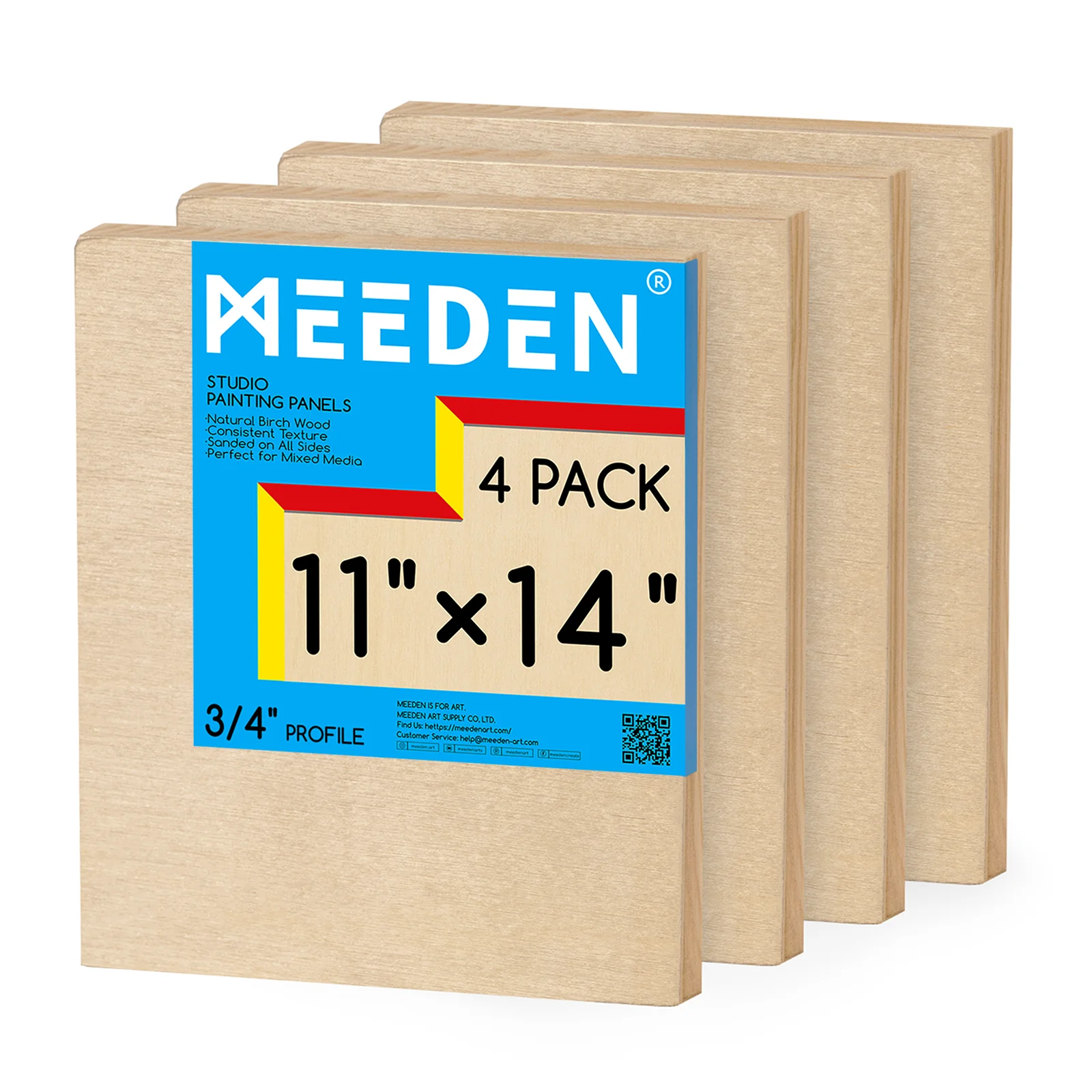 MEEDEN Artist Birch Wood Canvas Board, 3/4” Deep - Image 16