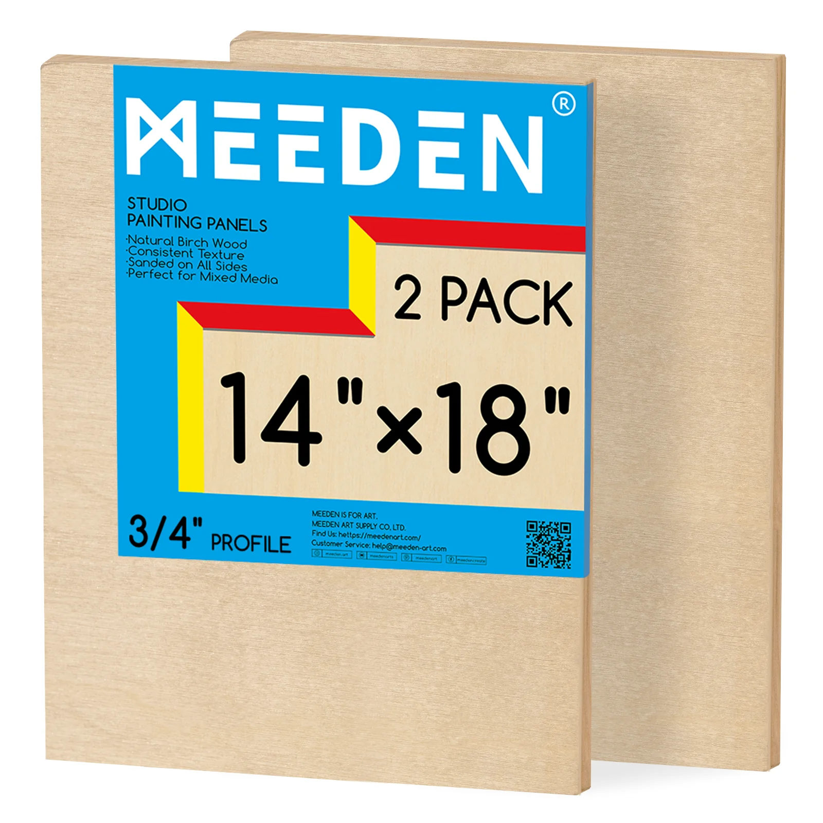 MEEDEN Artist Birch Wood Canvas Board, 3/4” Deep - Image 20