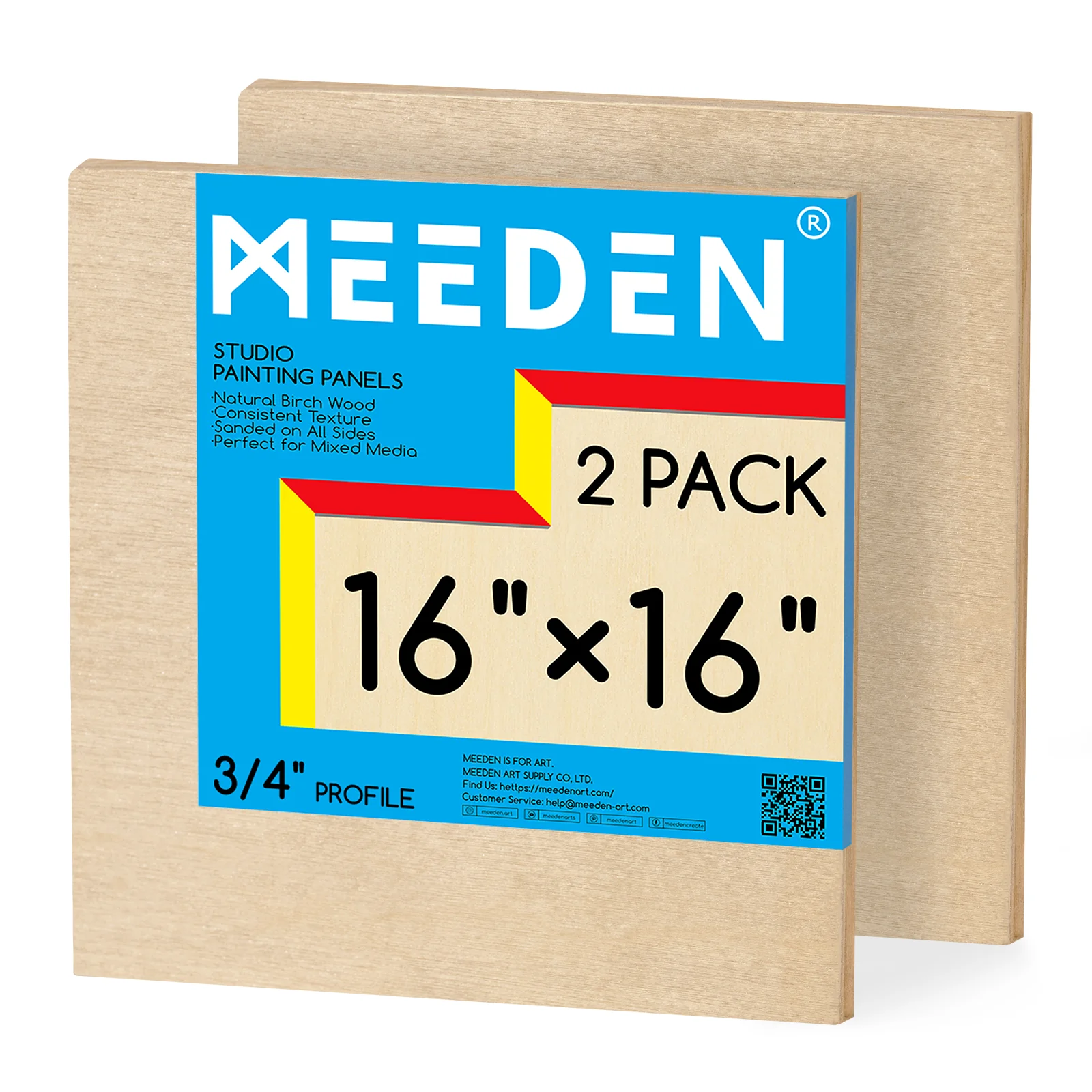 MEEDEN Artist Birch Wood Canvas Board, 3/4” Deep - Image 21