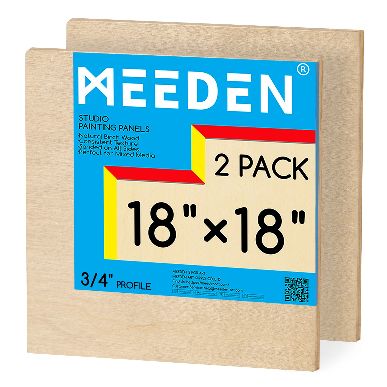 MEEDEN Artist Birch Wood Canvas Board, 3/4” Deep - Image 23