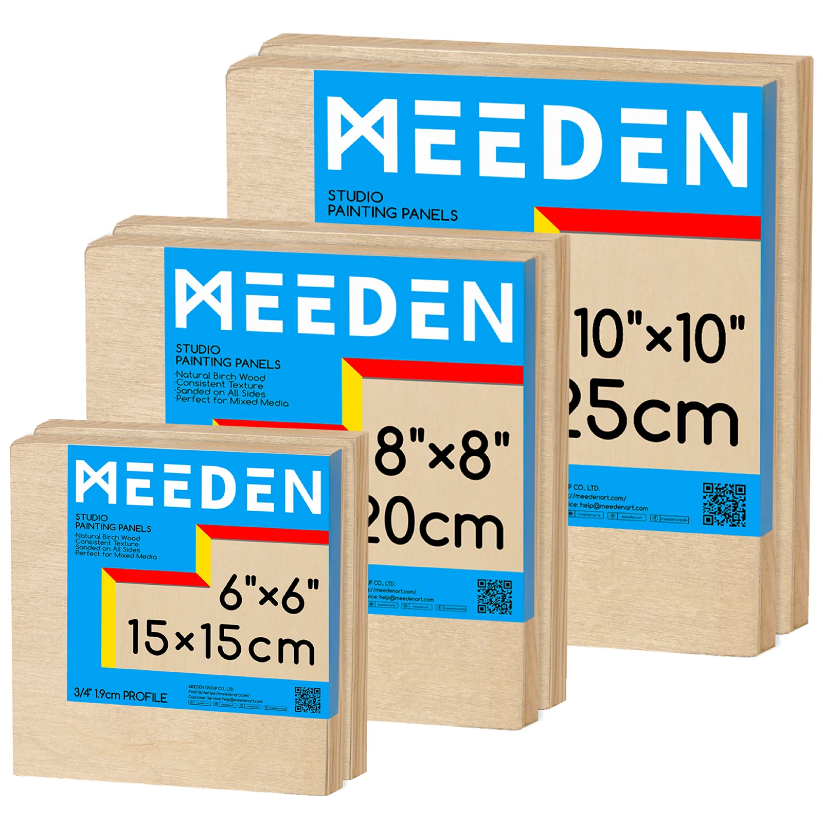 MEEDEN Artist Birch Wood Canvas Board, 3/4” Deep - Image 26