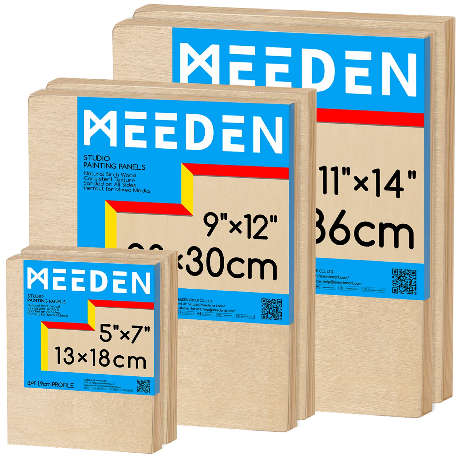 MEEDEN Artist Birch Wood Canvas Board, 3/4” Deep - Image 27
