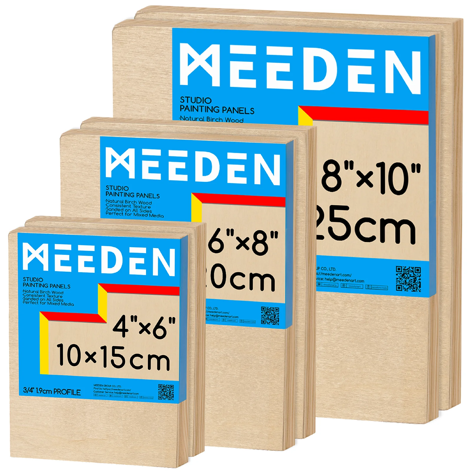 MEEDEN Artist Birch Wood Canvas Board, 3/4” Deep - Image 28