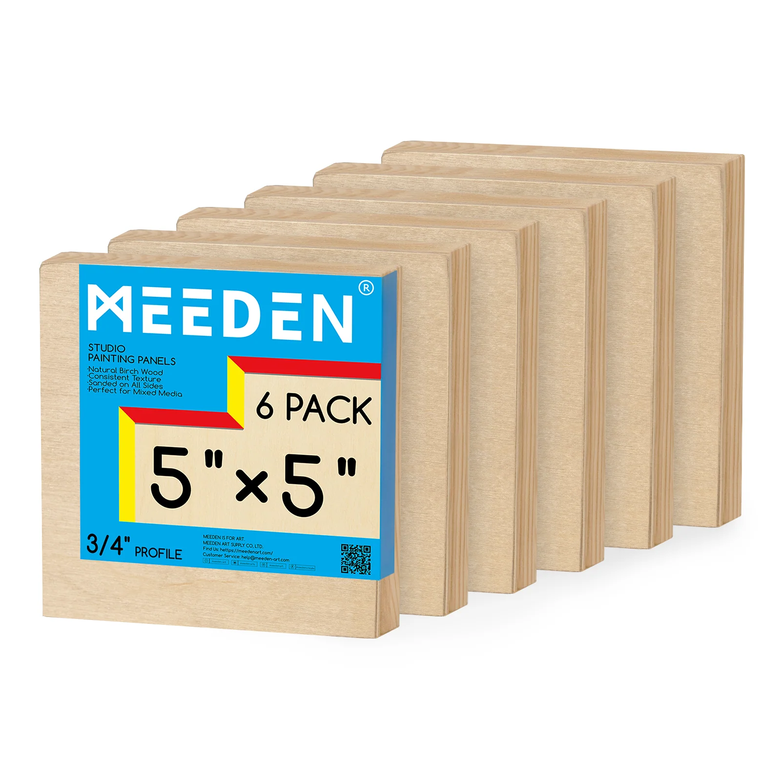 MEEDEN Artist Birch Wood Canvas Board, 3/4” Deep - Image 9