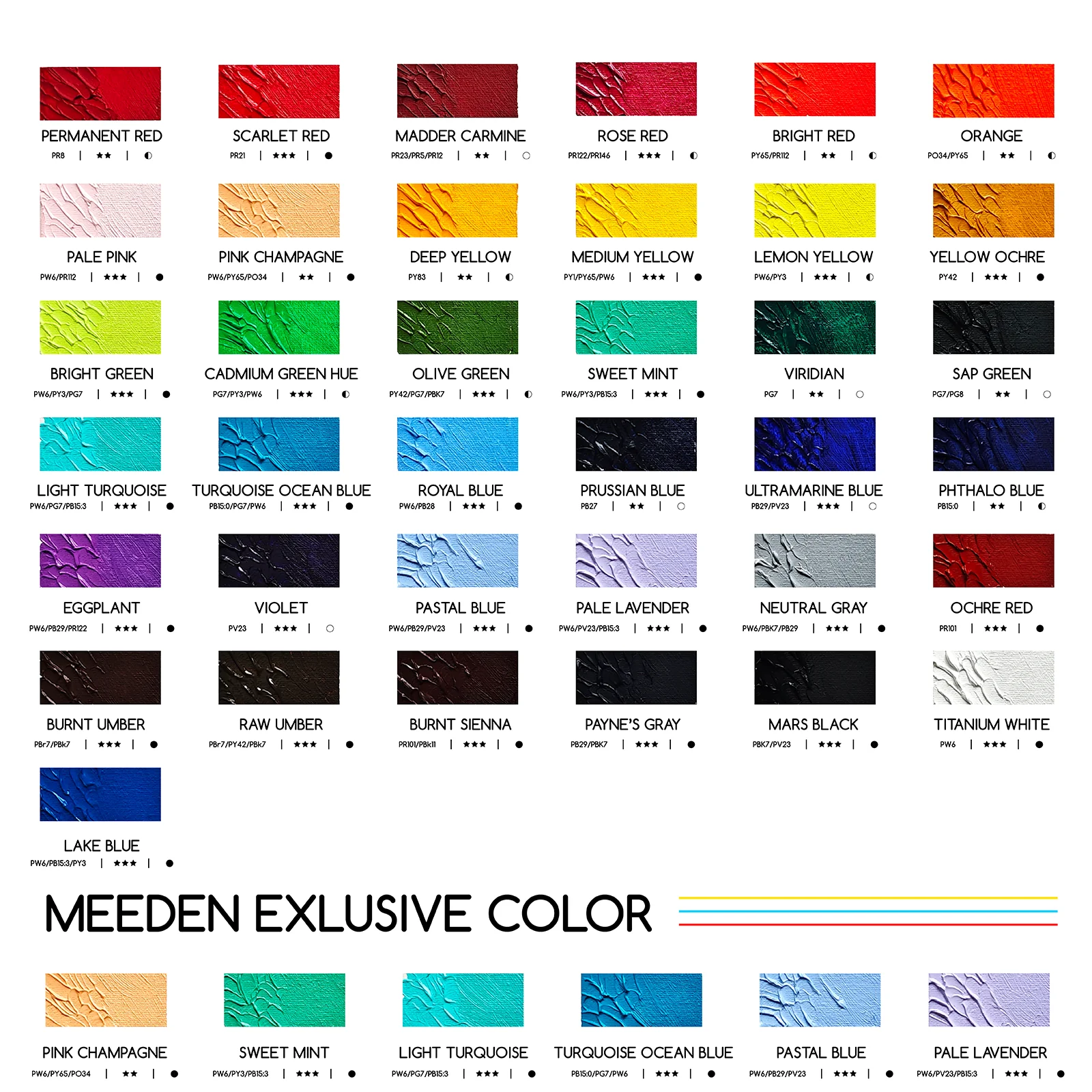 MEEDEN Artist Grade Oil Paint - 170ml/5.7oz Tube - Image 4