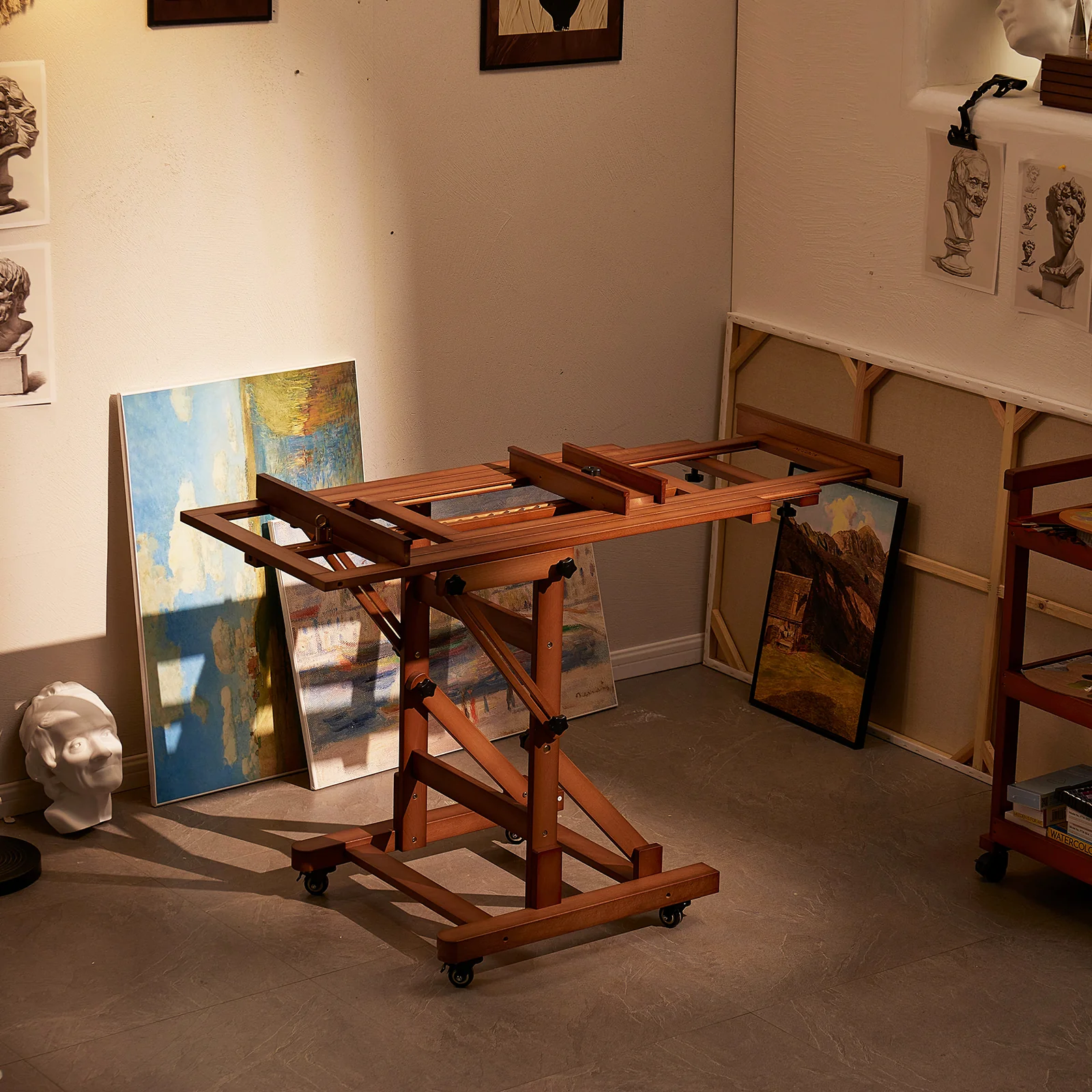 MEEDEN Deluxe Multi-Function Heavy Duty Large Artist Easel-Walnut-DHJ-3 - Image 6
