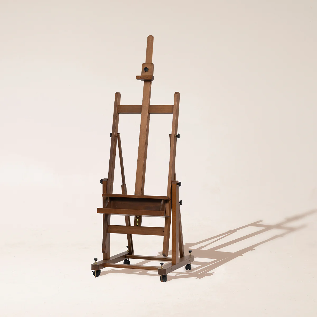 MEEDEN Enlarged Heavy-Duty H-Frame Artist Easel - W11 Pro Walnut