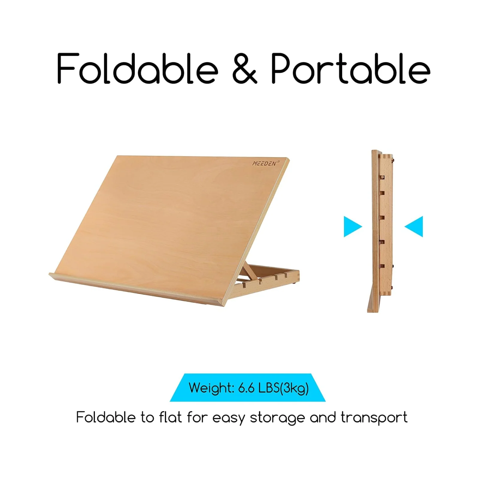 MEEDEN Extra Large Desk Easel - Beechwood - Image 11