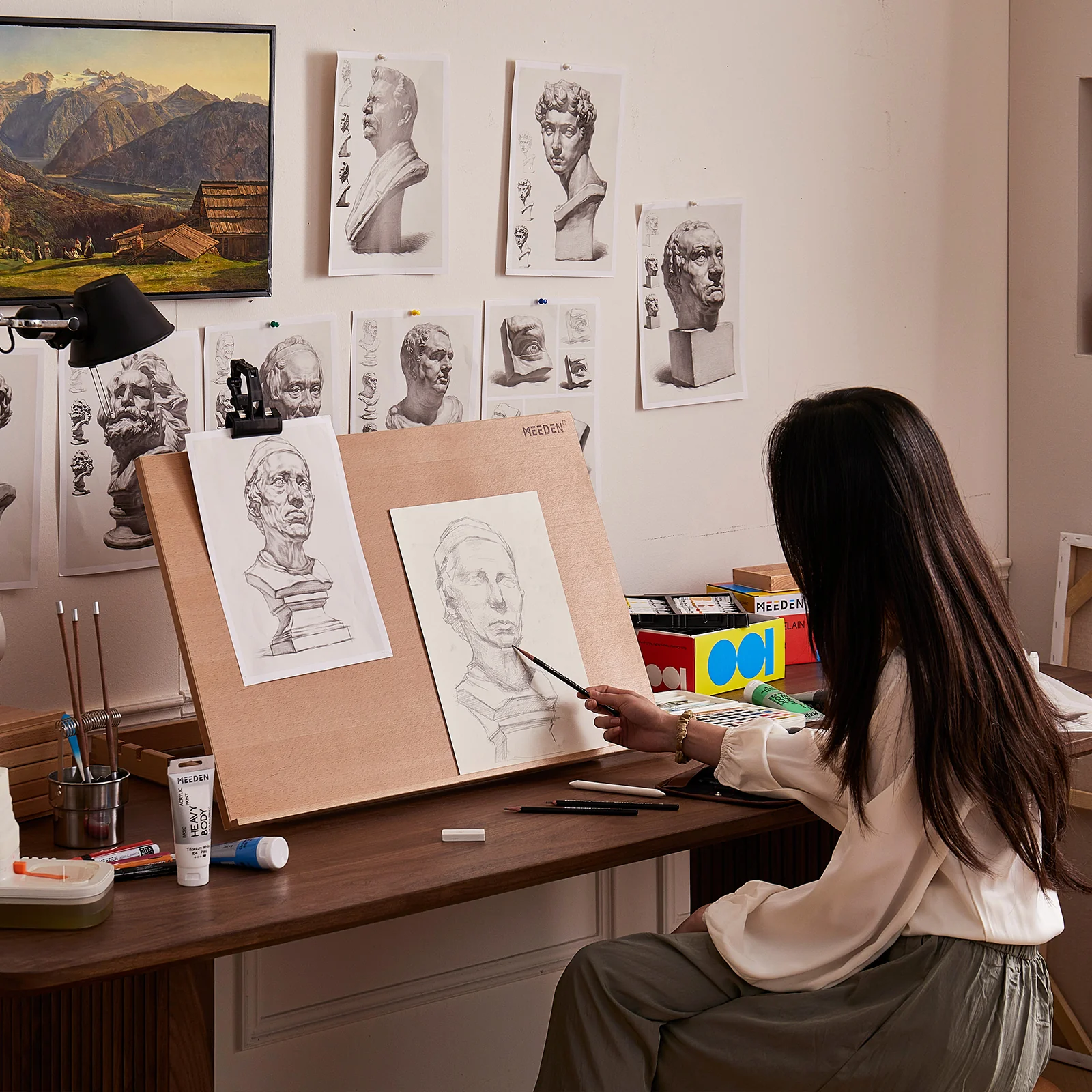 MEEDEN Extra Large Desk Easel - Beechwood - Image 4