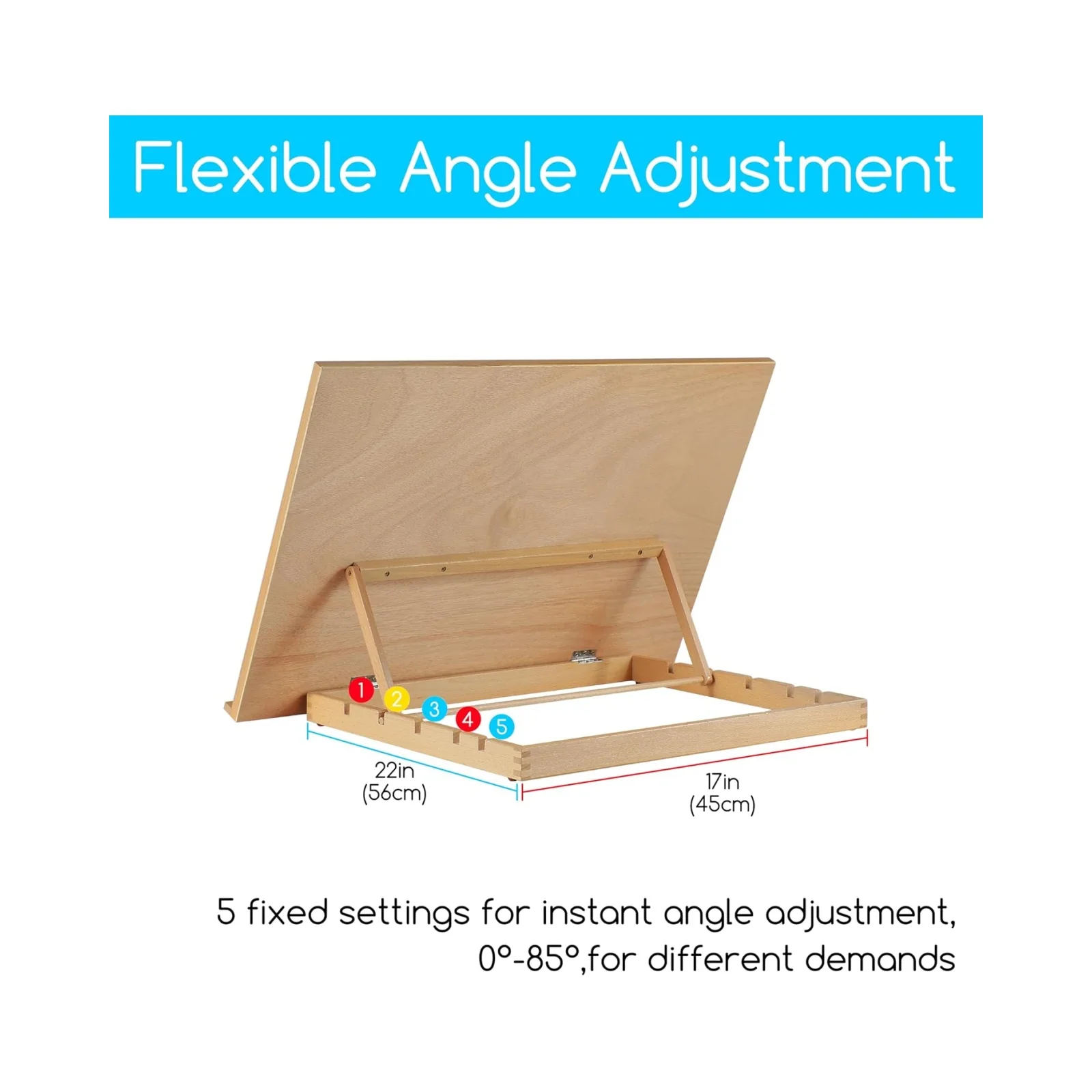 MEEDEN Extra Large Desk Easel - Beechwood - Image 6